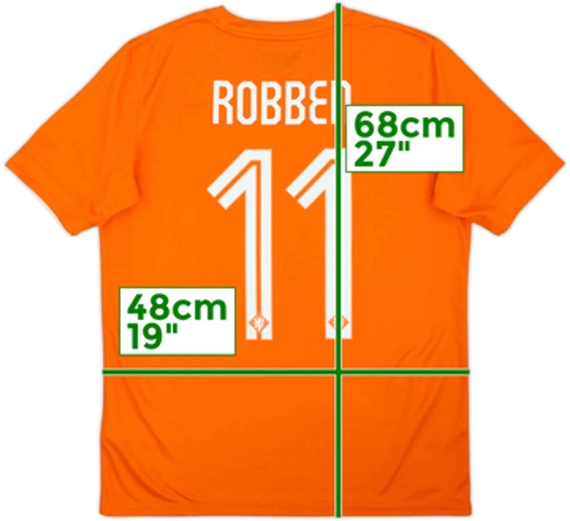 2014-15 Netherlands Home Shirt Robben #11 - 9/10 - (XL.Boys)