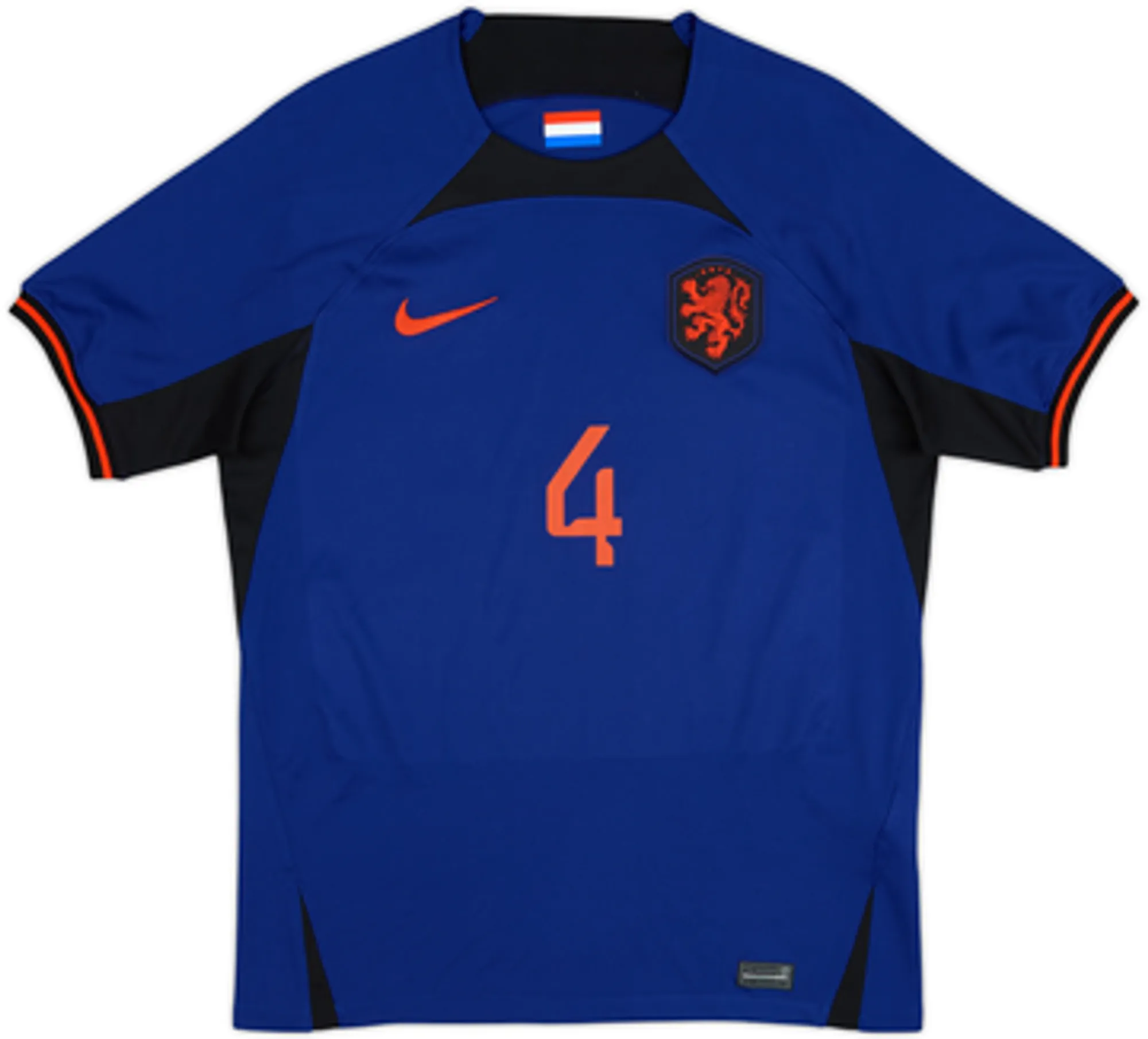 2022-23 Netherlands Away Shirt Van De Ven #4 - 9/10 - (M)