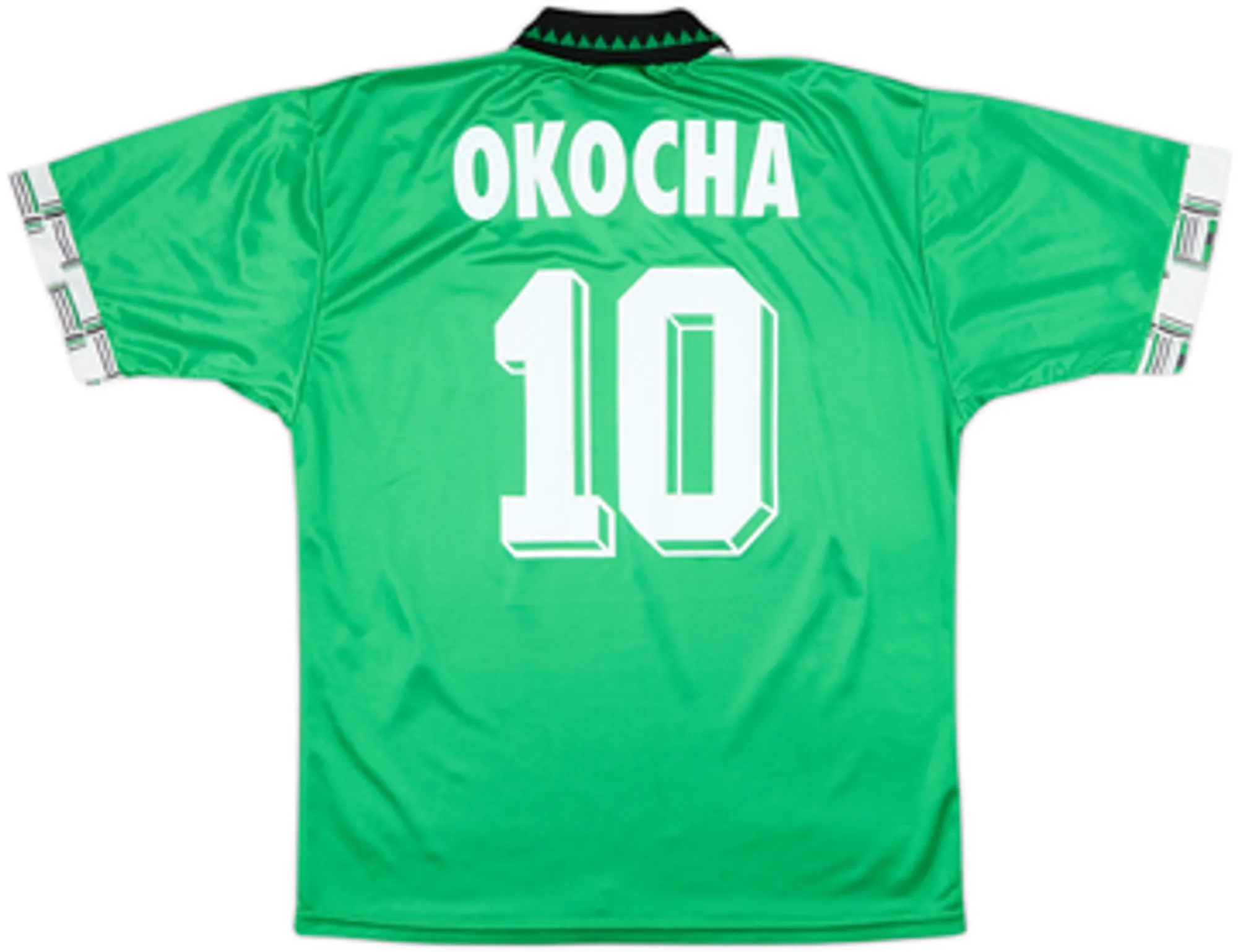 1994-95 Nigeria Home Shirt Okocha #10 - 8/10 - (L)