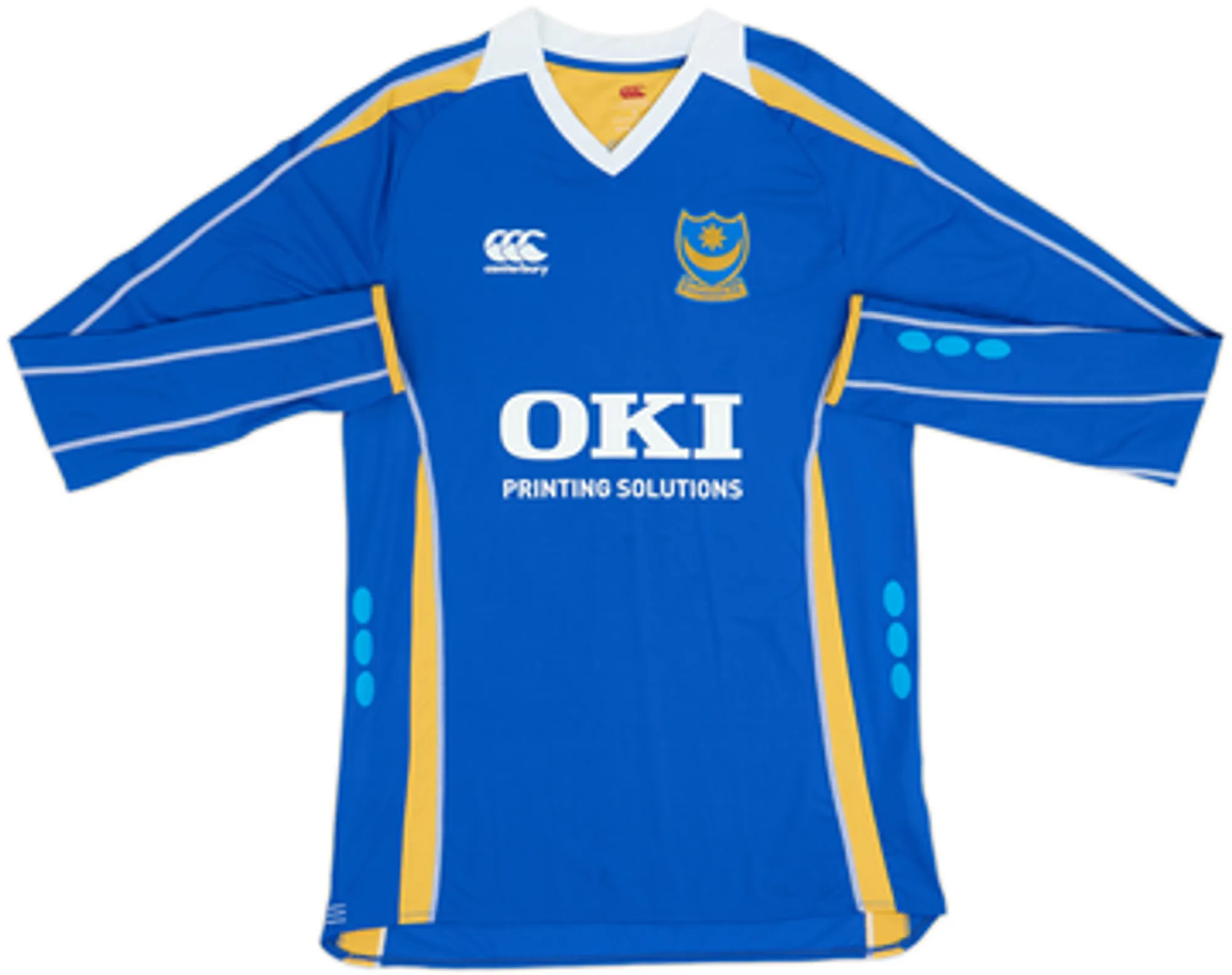 2007-08 Portsmouth Home L/S Shirt Kanu #27 - 10/10 - (M)