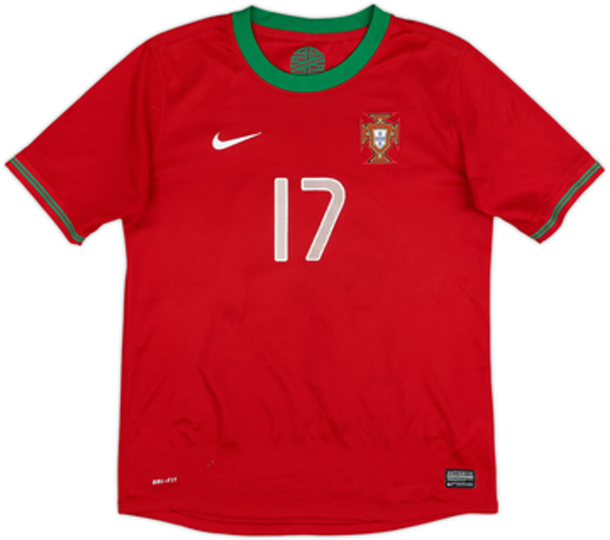 2012-13 Portugal Home Shirt Nani #17 - 5/10 - (XL.Boys)