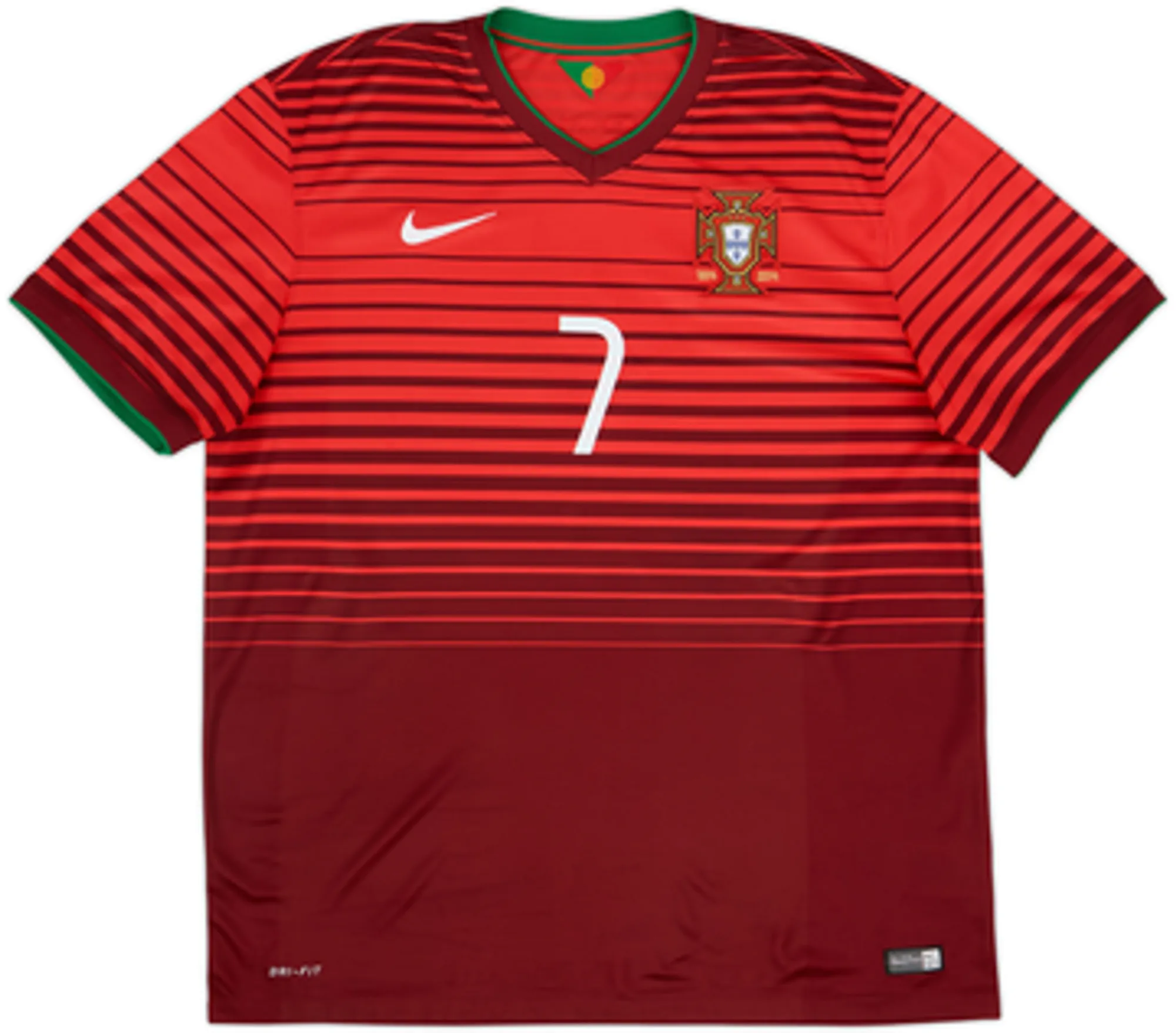 2014-15 Portugal Home Shirt Ronaldo #7 - 9/10 - (M.Boys)