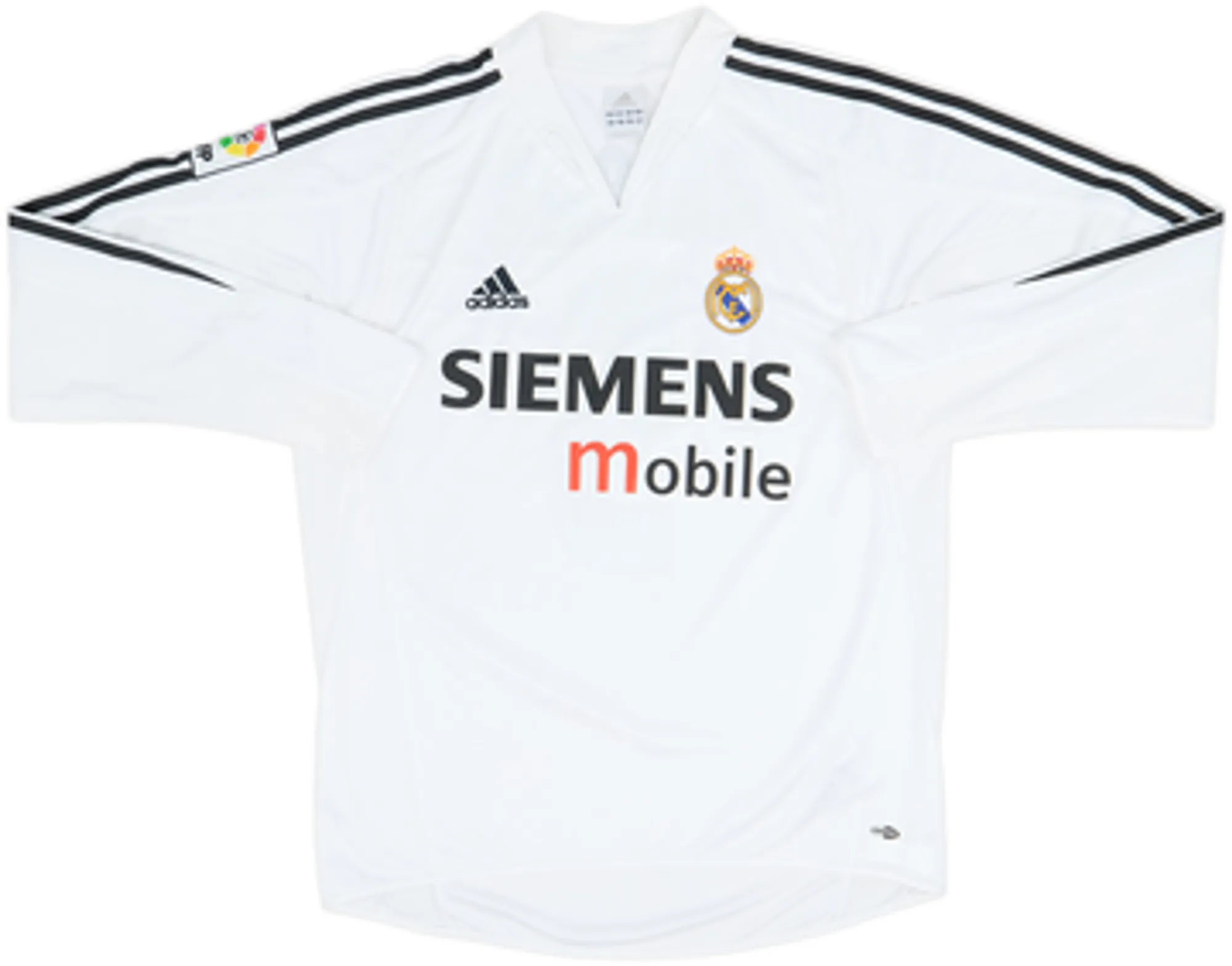 2004-05 Real Madrid Home L/S Shirt Zidane #5 - 8/10 - (M)