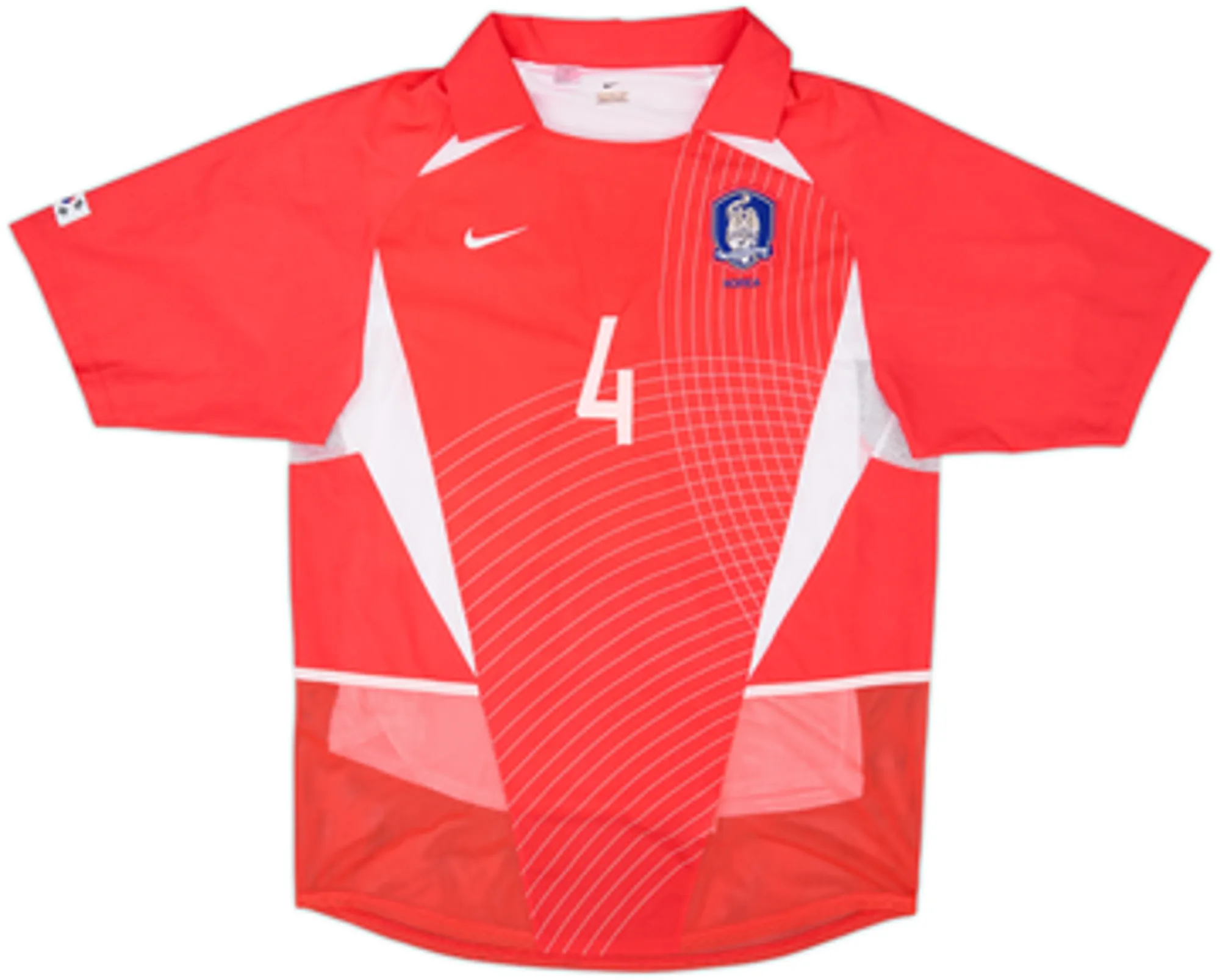 2002-03 South Korea Player Issue Home Shirt J C Choi #4 - 6/10 - (L)