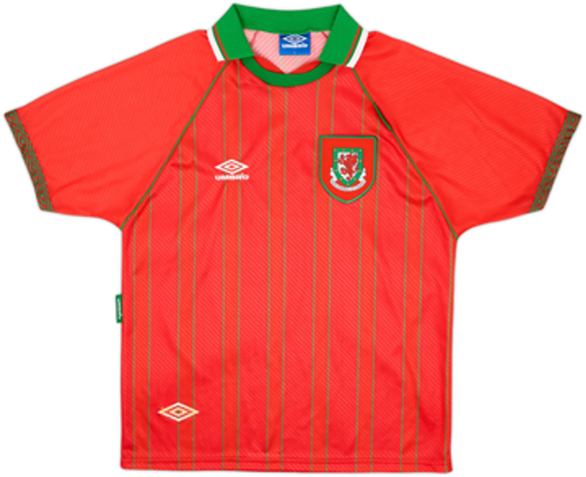 1994-96 Wales Home Shirt Hughes #10 - 9/10 - (L)