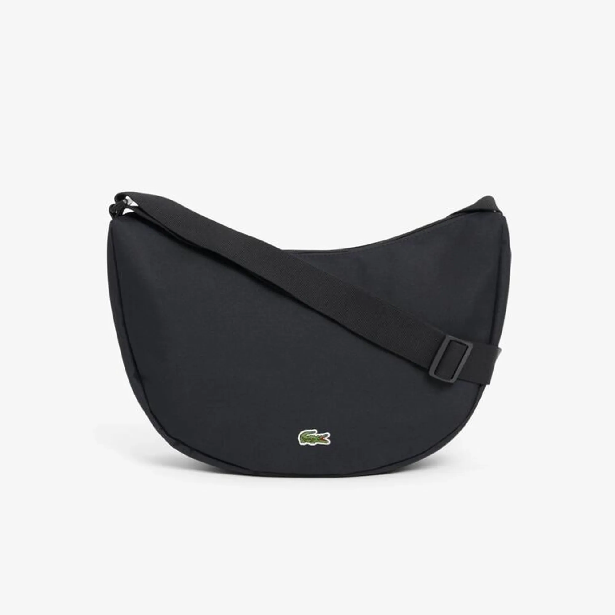 Lacoste Medium Neocroc Half Moon Purse - Black