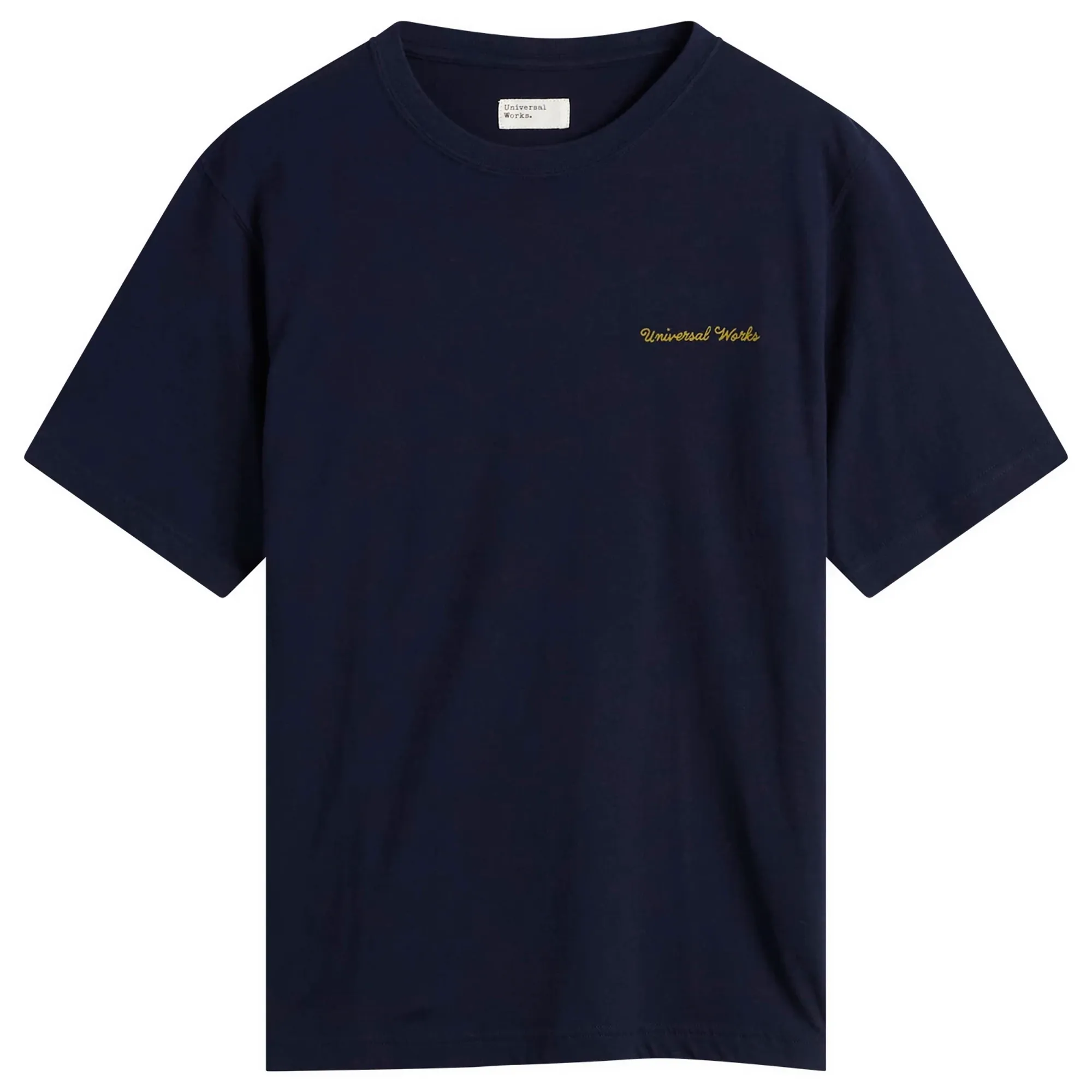 Universal Works Men's Wish You Were Here T-Shirt Navy