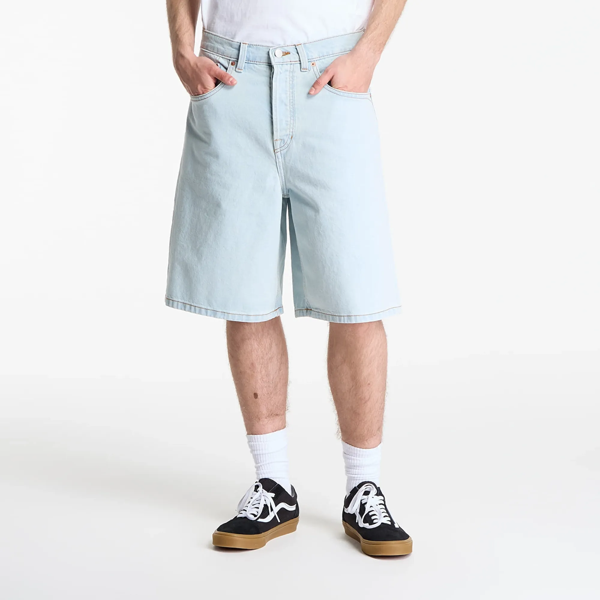 Shorts Vans Check-5 Baggy Denim Shorts Blue Ice 32