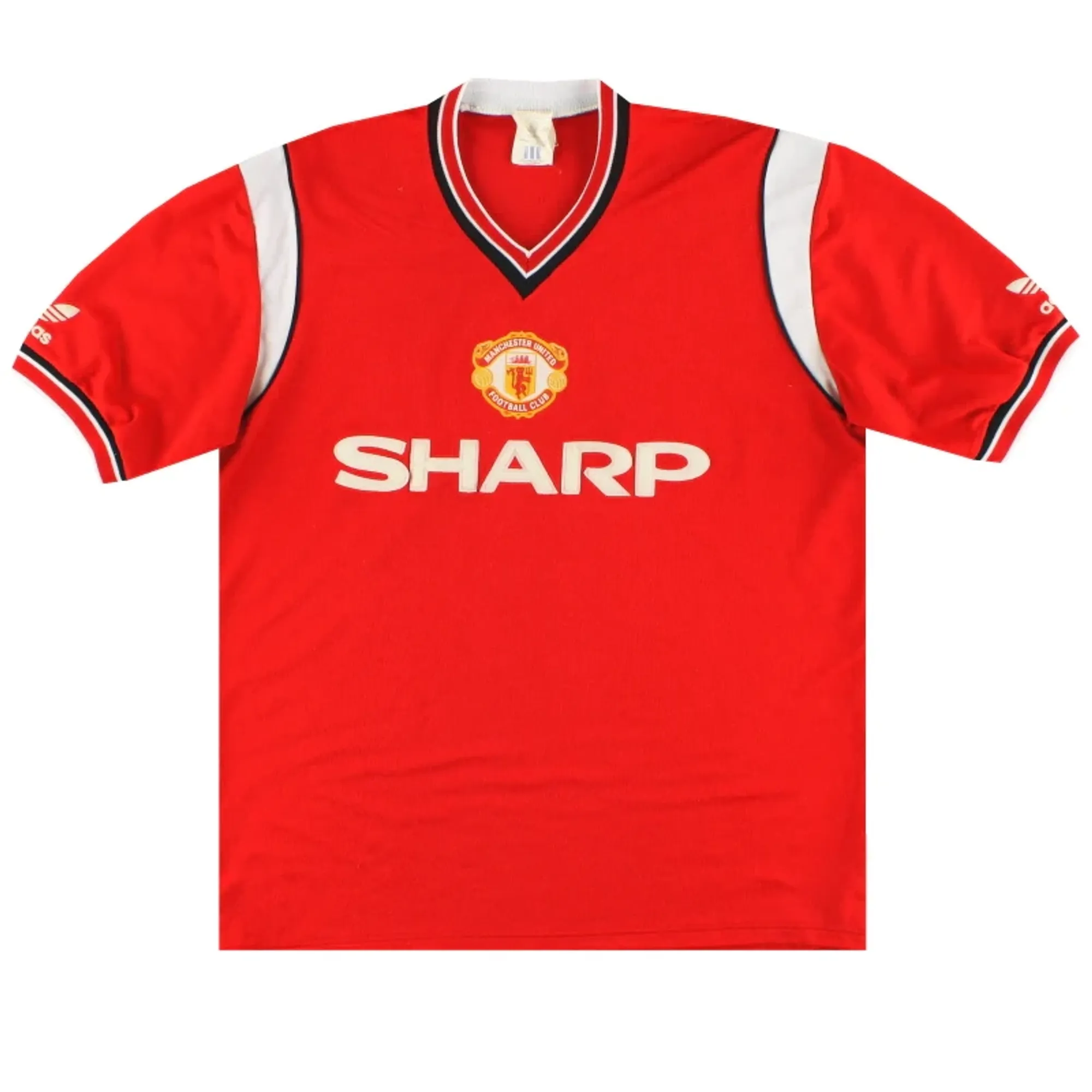 1984-86 Manchester United adidas Home Shirt M - Manchester United / Excellent 