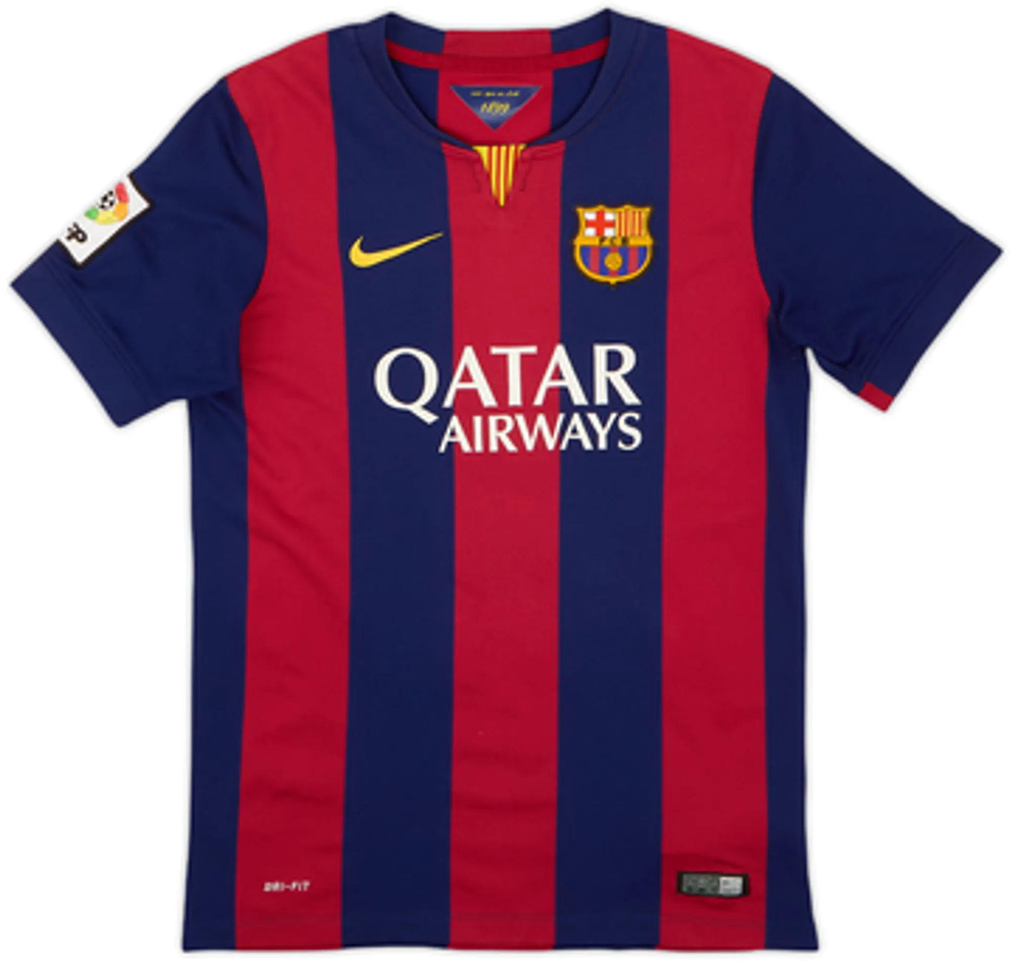 2014-15 Barcelona Home Shirt A.Iniesta #8 - 5/10 - (L.Boys)