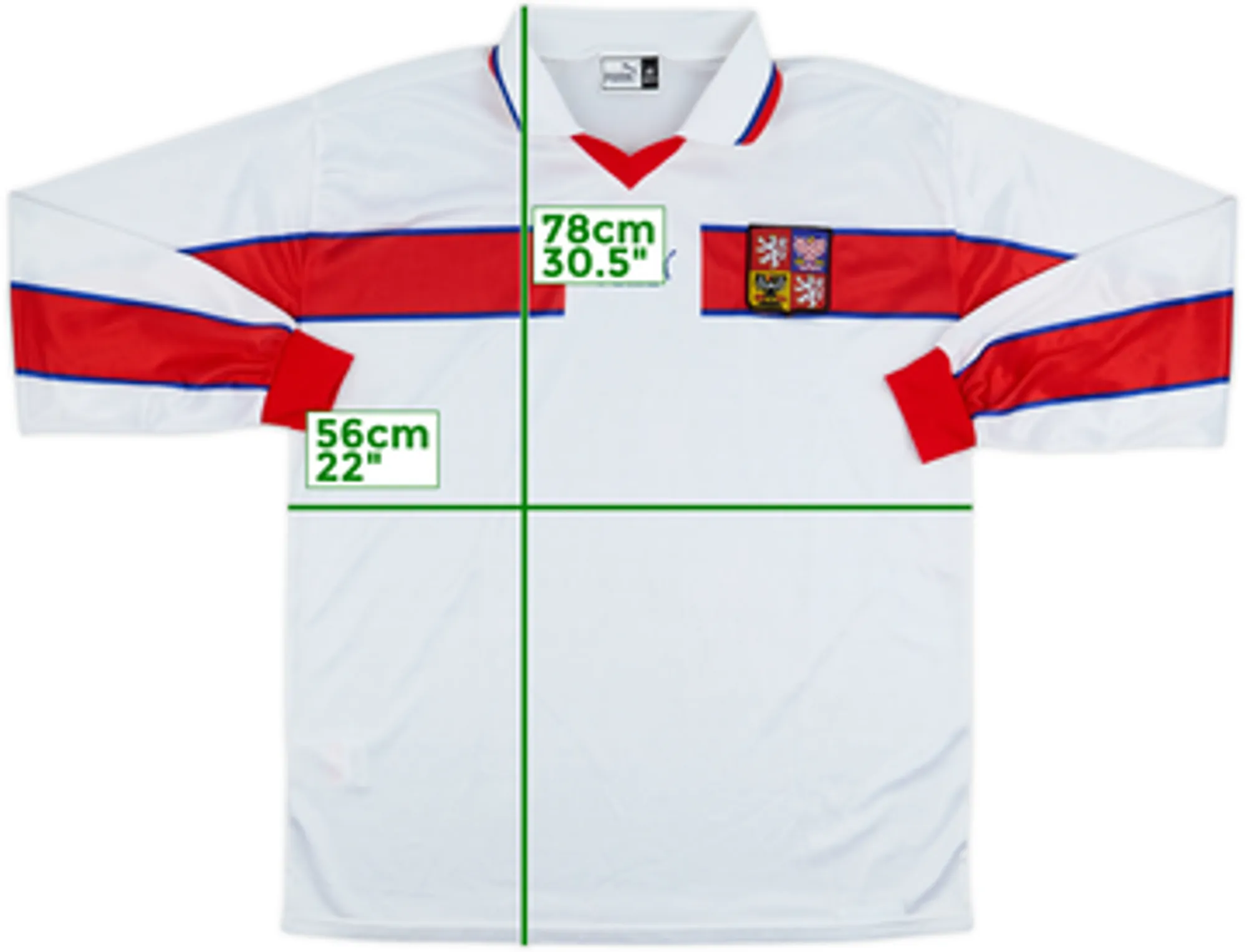 1998-00 Czech Republic Away L/S Shirt - 6/10 - (XL)