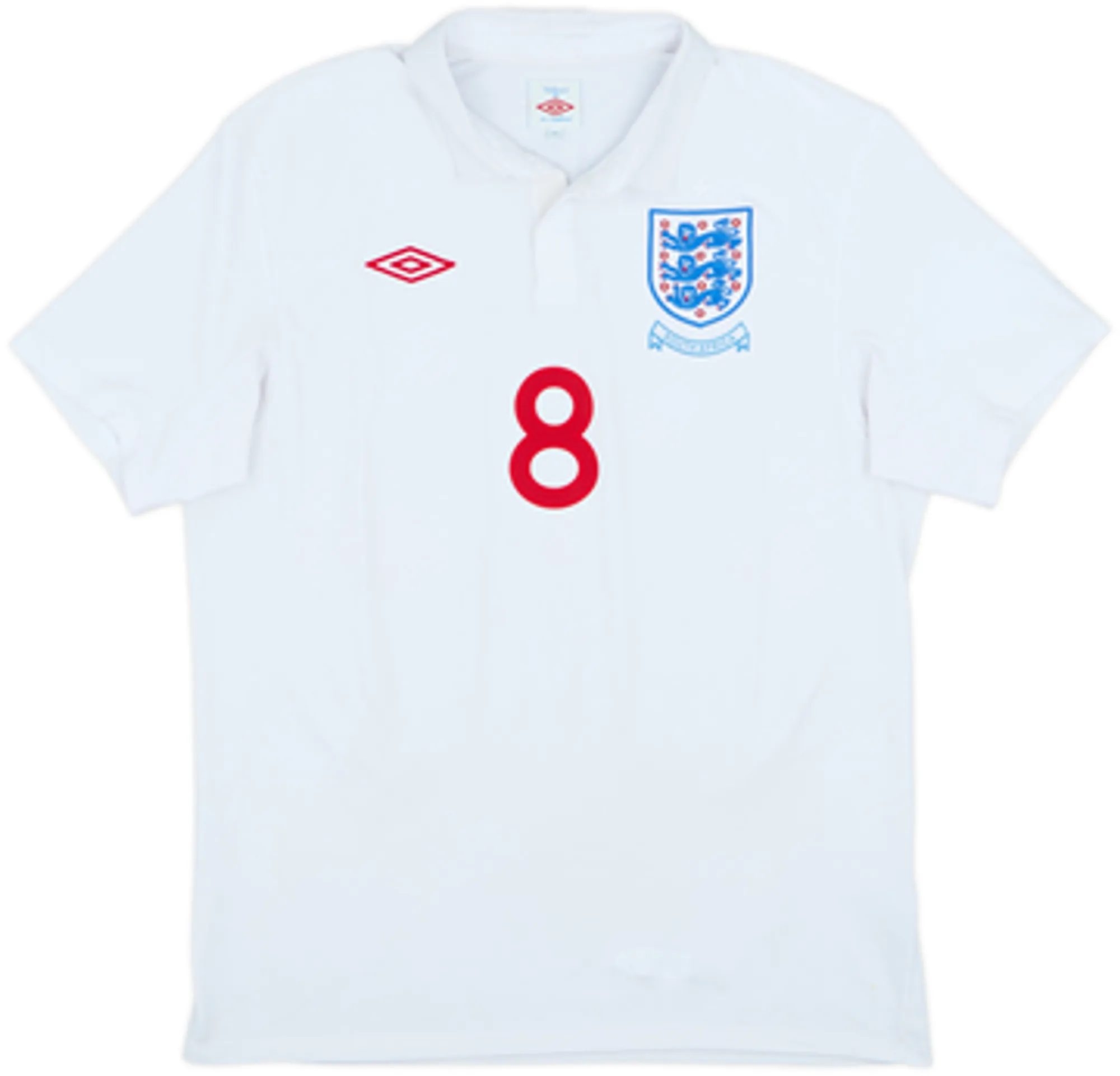 2009-10 England 'South Africa' Home Shirt Lampard #8EL