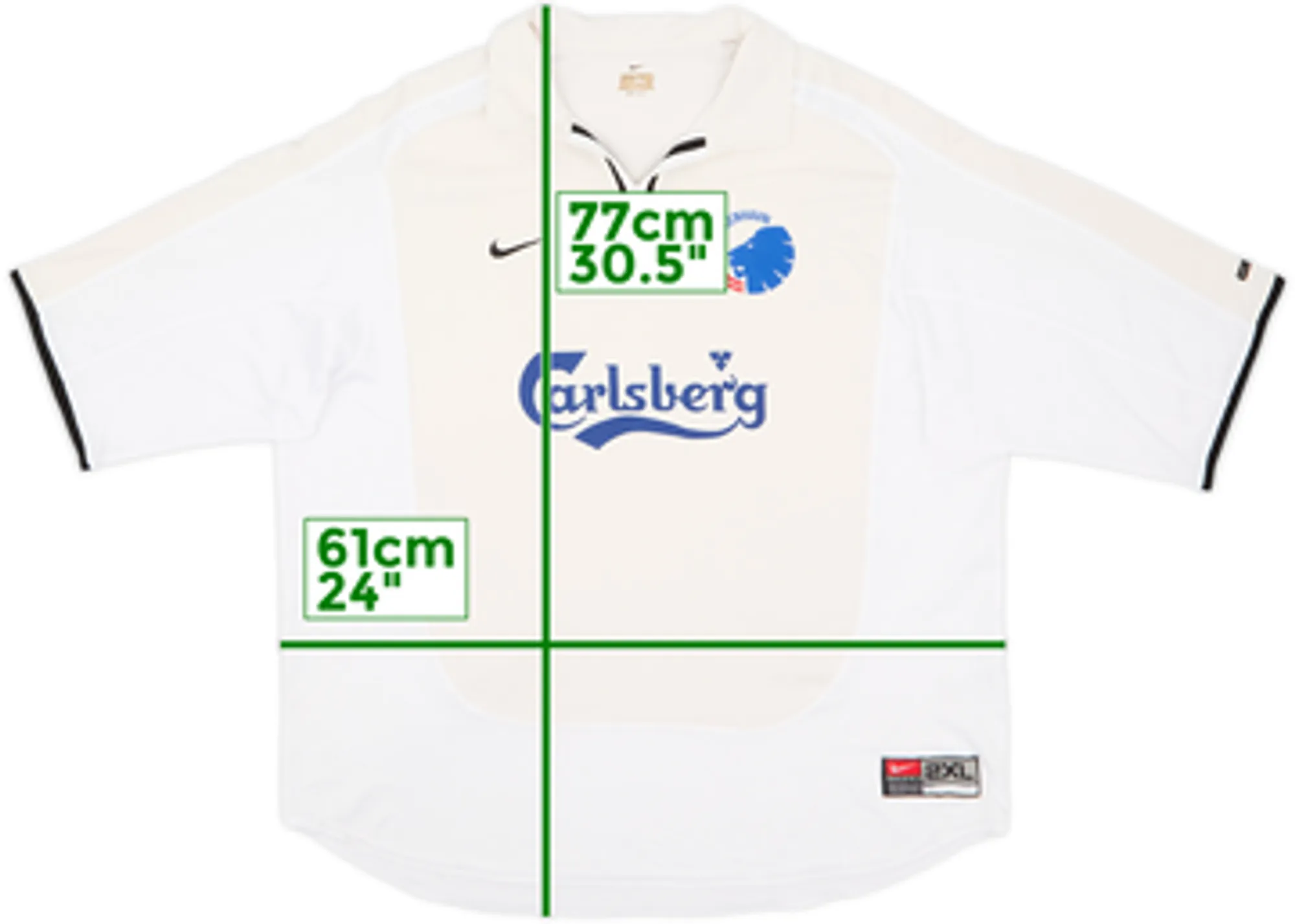 2001-02 FC Copenhagen European Home Shirt - 6/10 - (XXL)