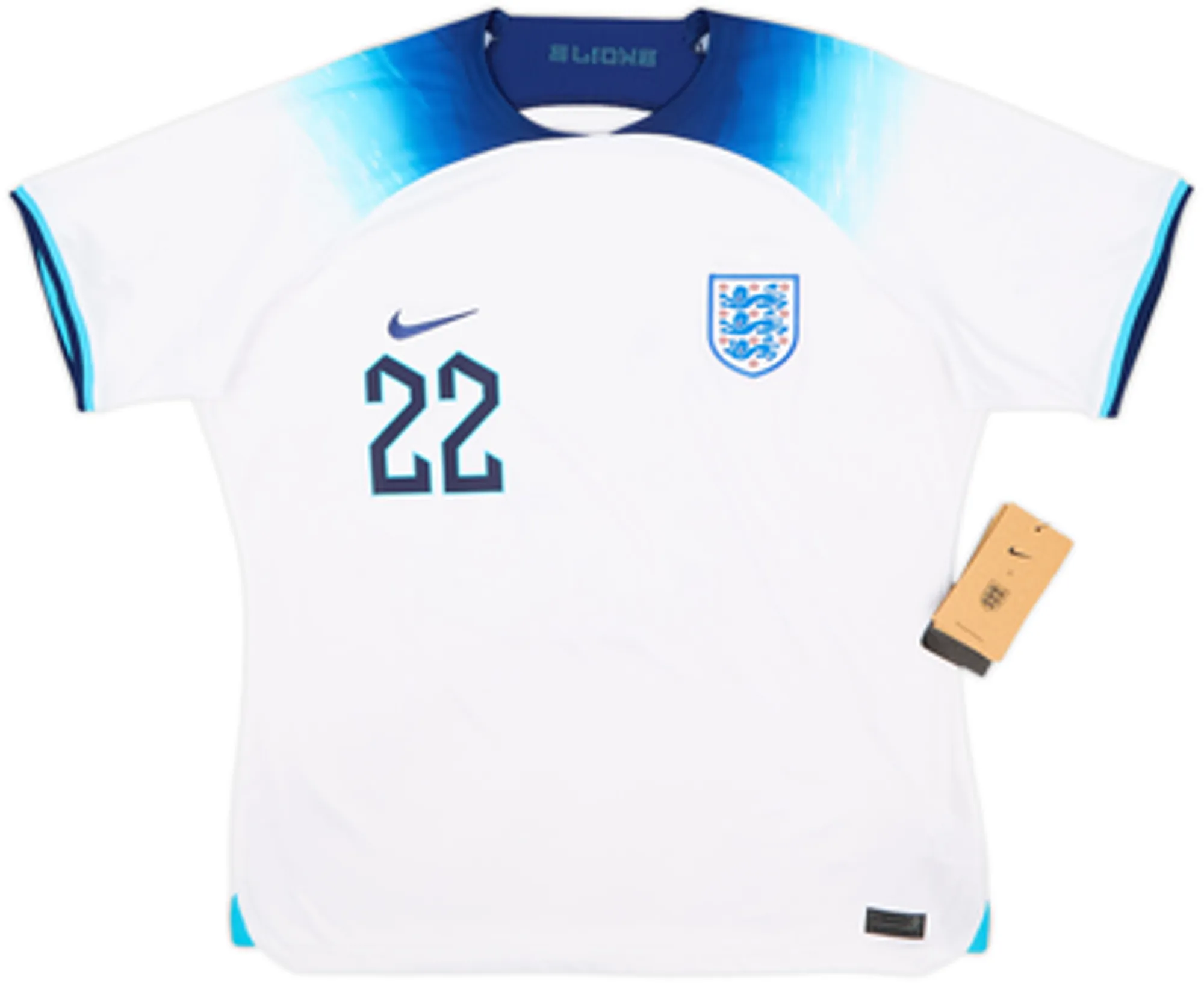 2022-23 England Home Shirt Bellingham #22 (Women's XL)