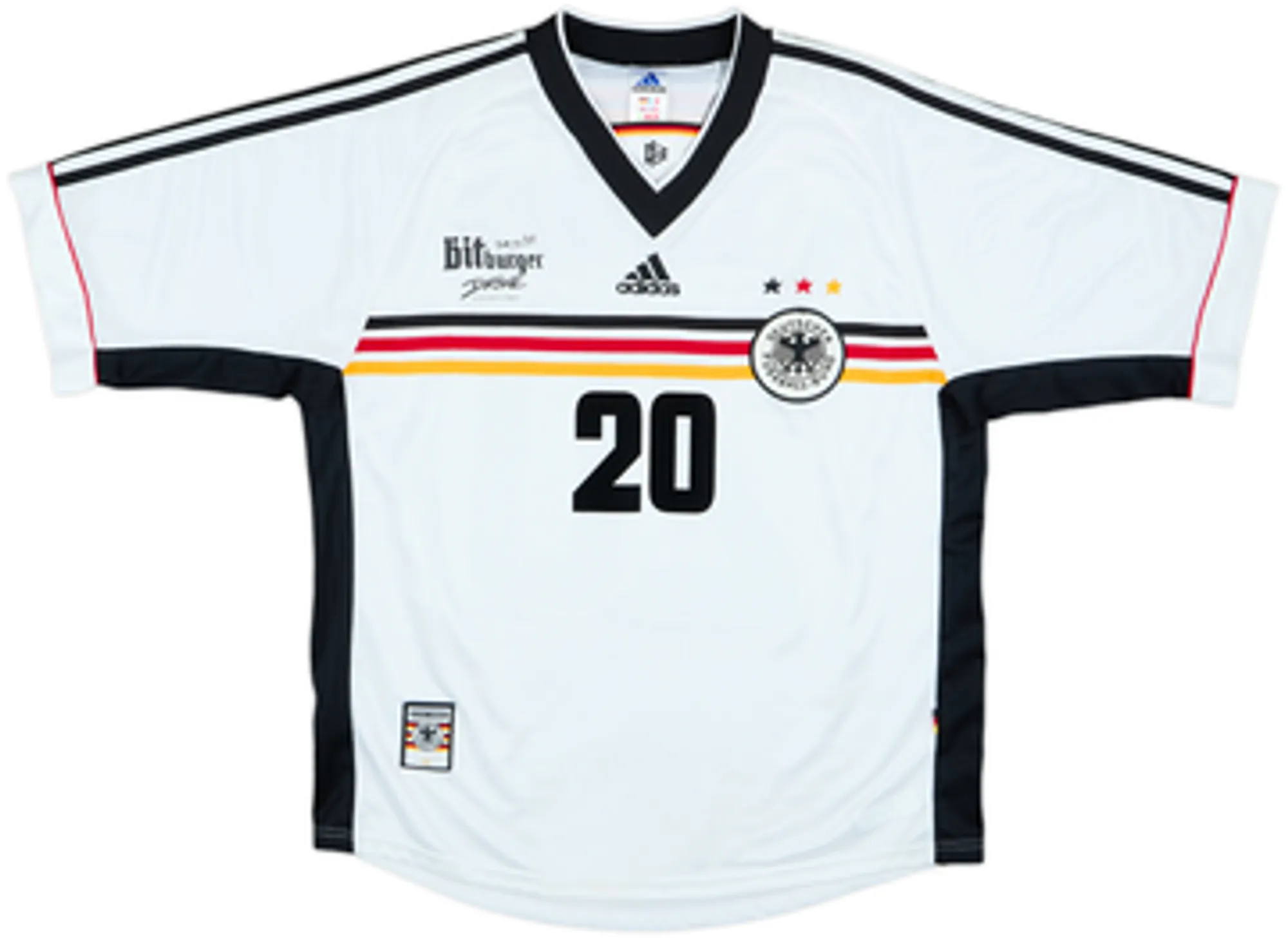 1998-00 Germany Home/Training Shirt Bierhoff #20EL