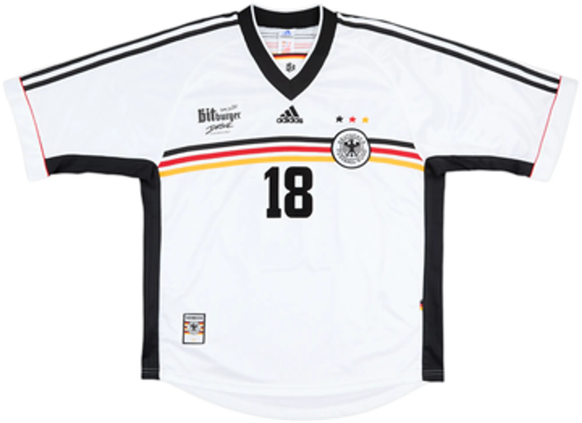 1998-00 Germany Home/Training Shirt Klinsmann #18EL