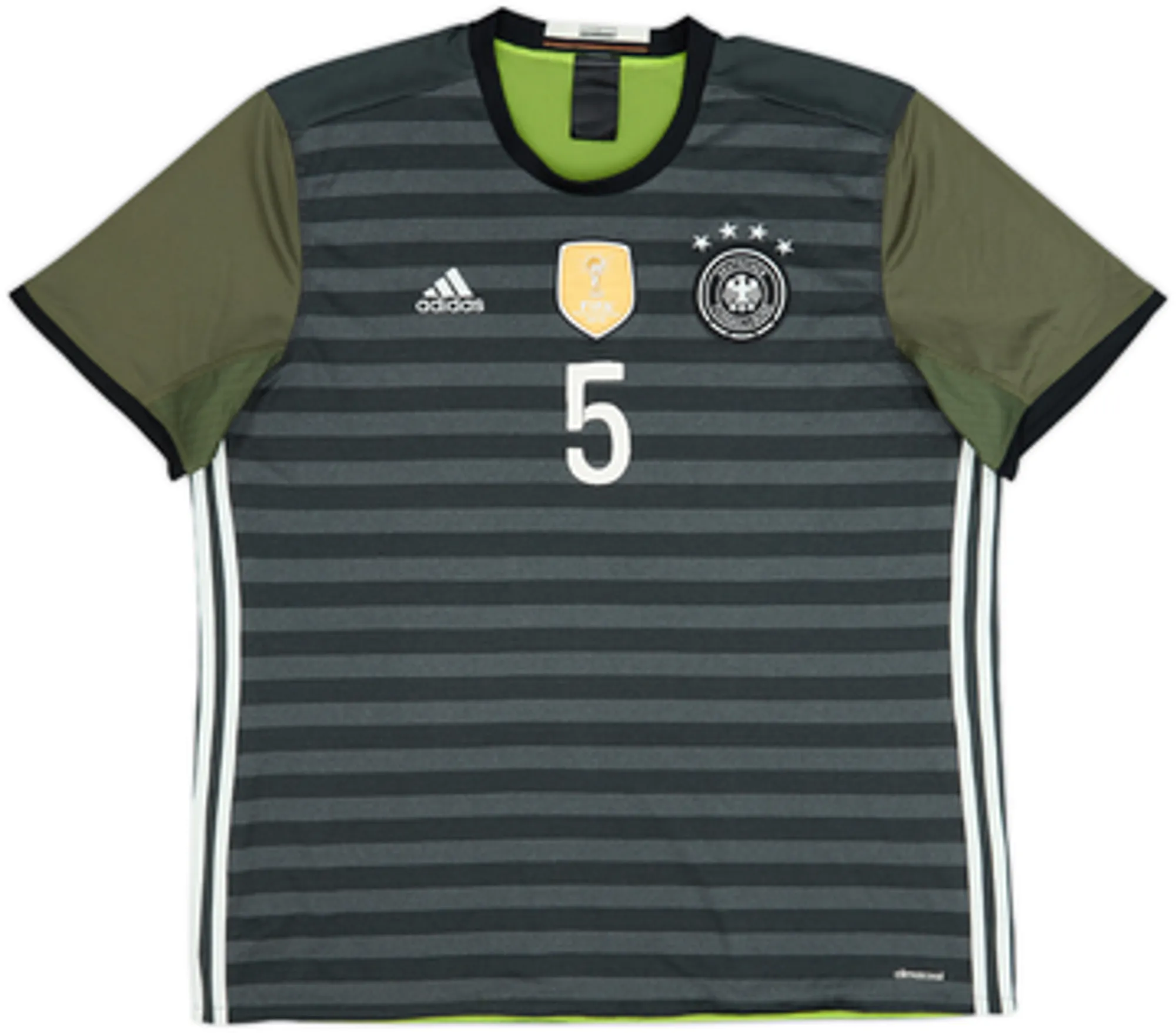 2015-17 Germany Away Shirt Hummels #5 - 6/10 - (XXL)