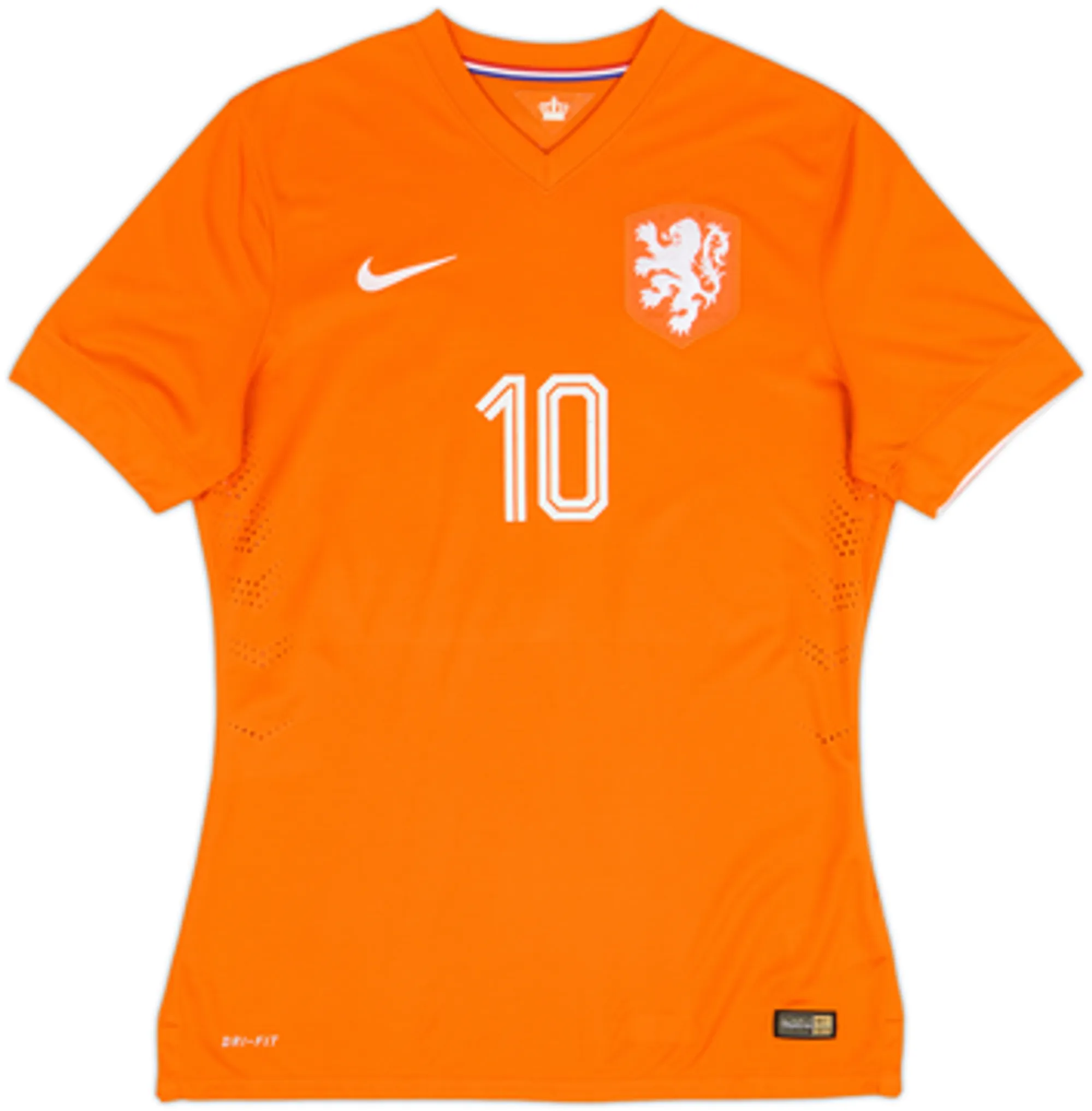 2014-15 Netherlands Authentic Home Shirt Sneijder #10 - 4/10 - (L)