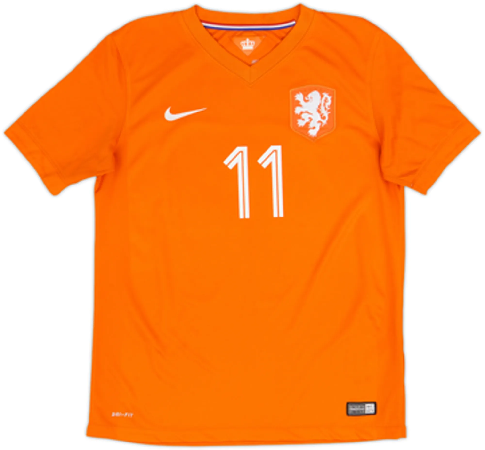 2014-15 Netherlands Home Shirt Robben #11 - 7/10 - (XL.Boys)