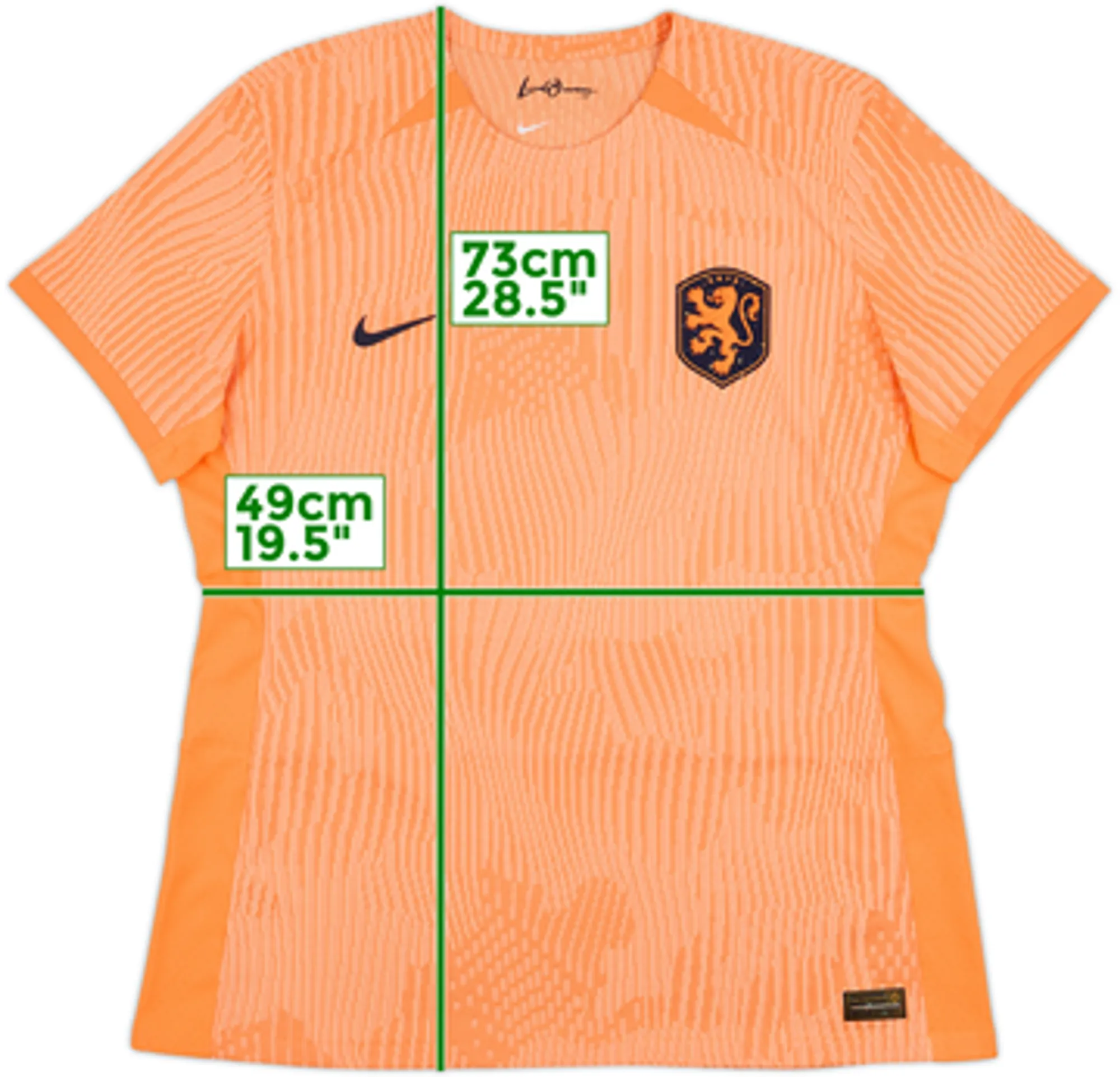 2023-24 Netherlands Authentic Women's Home Shirt (Men's XL) - 10/10 - (Women's XL)