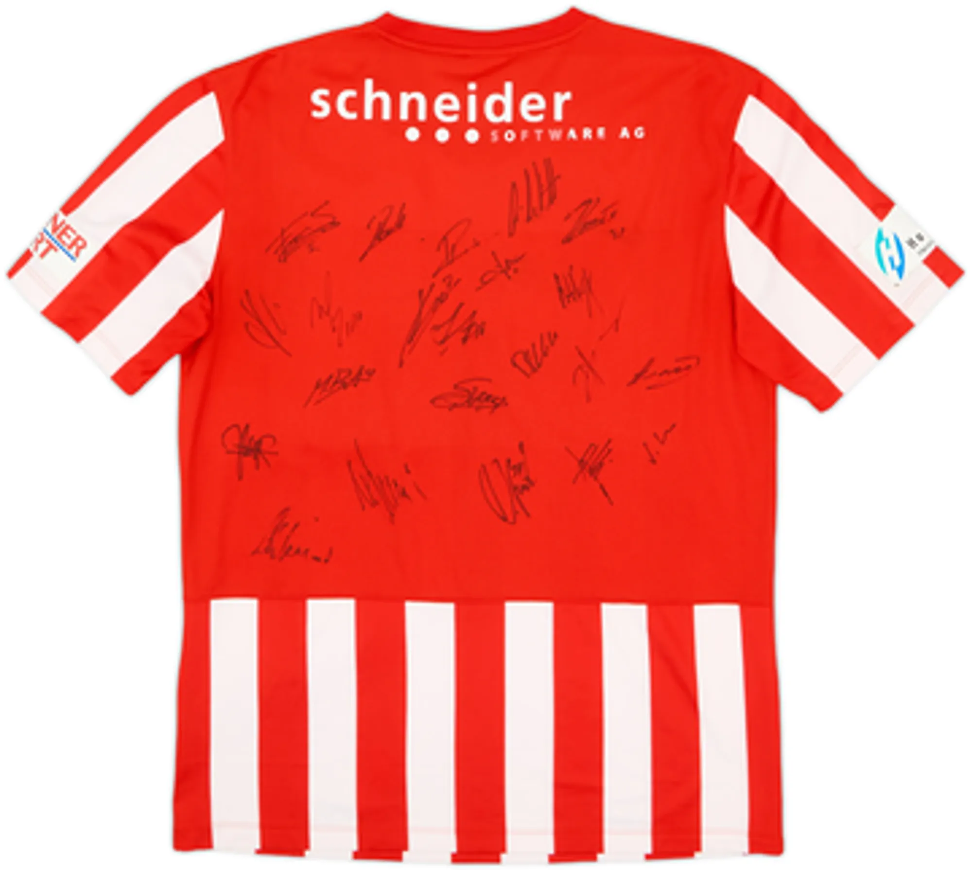 2014-15 FC Thun Signed Home Shirt - 4/10 - (L)