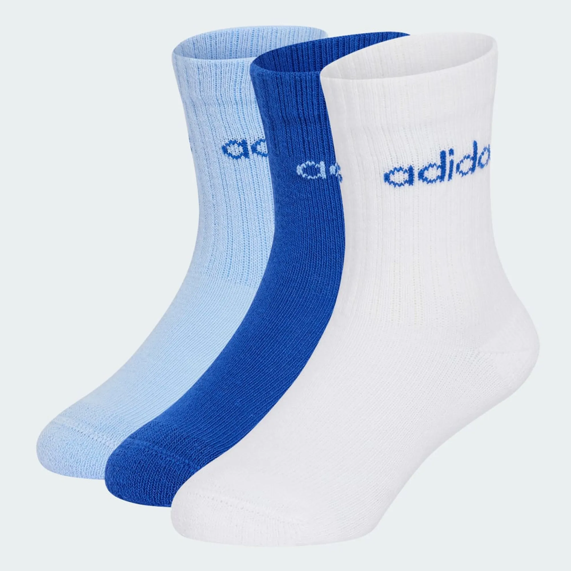 adidas LINEAR KIDS CREW 3 PAIRS PER PACK SOCKS