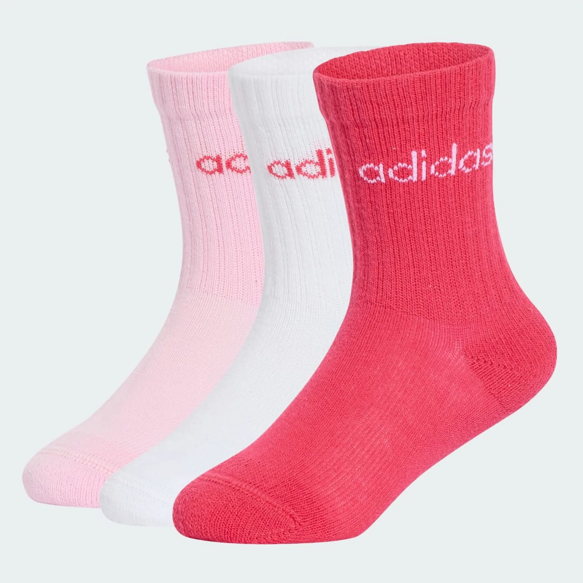 adidas LINEAR KIDS CREW 3 PAIRS PER PACK SOCKS