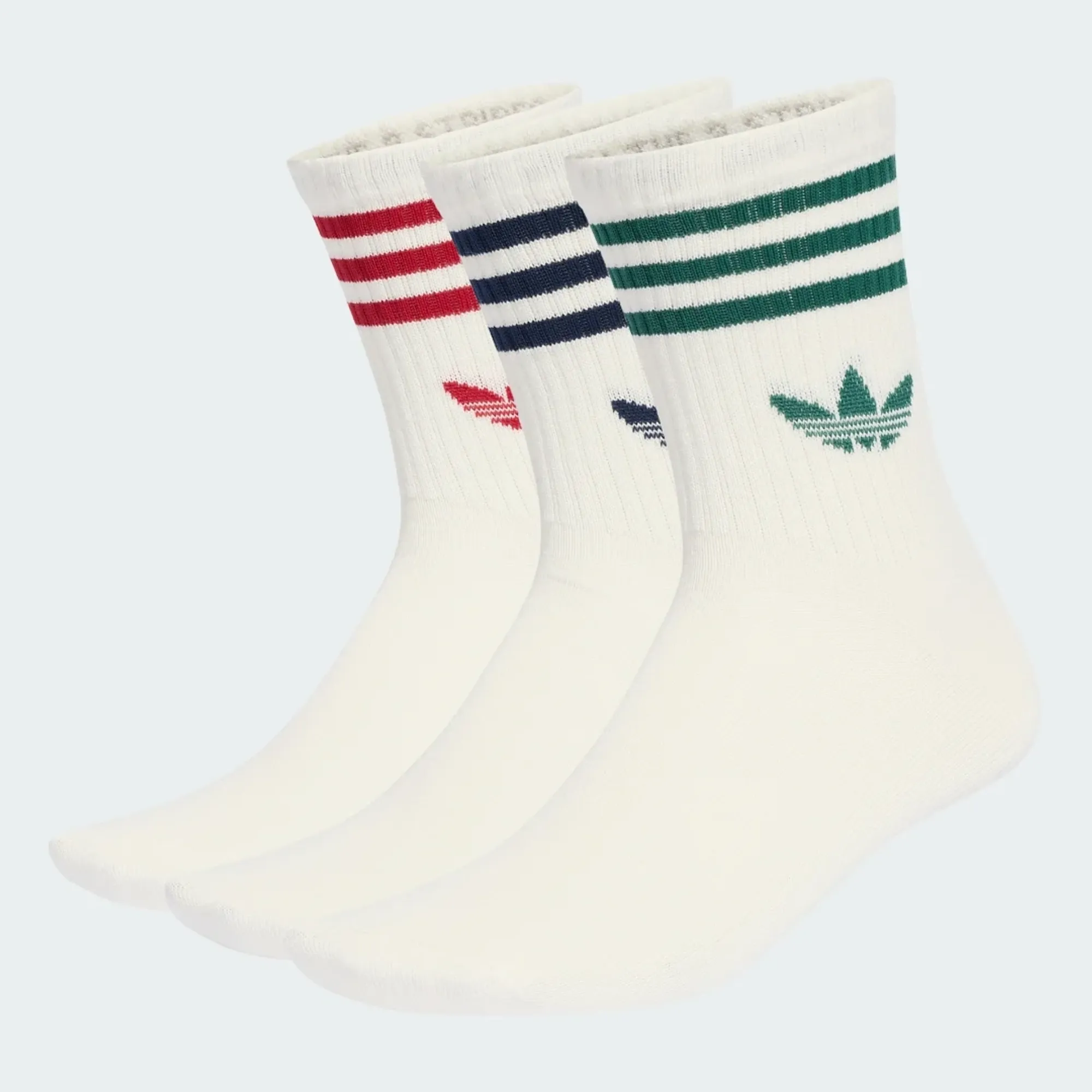 adidas 3-Stripes Crew Socks 3 Pairs