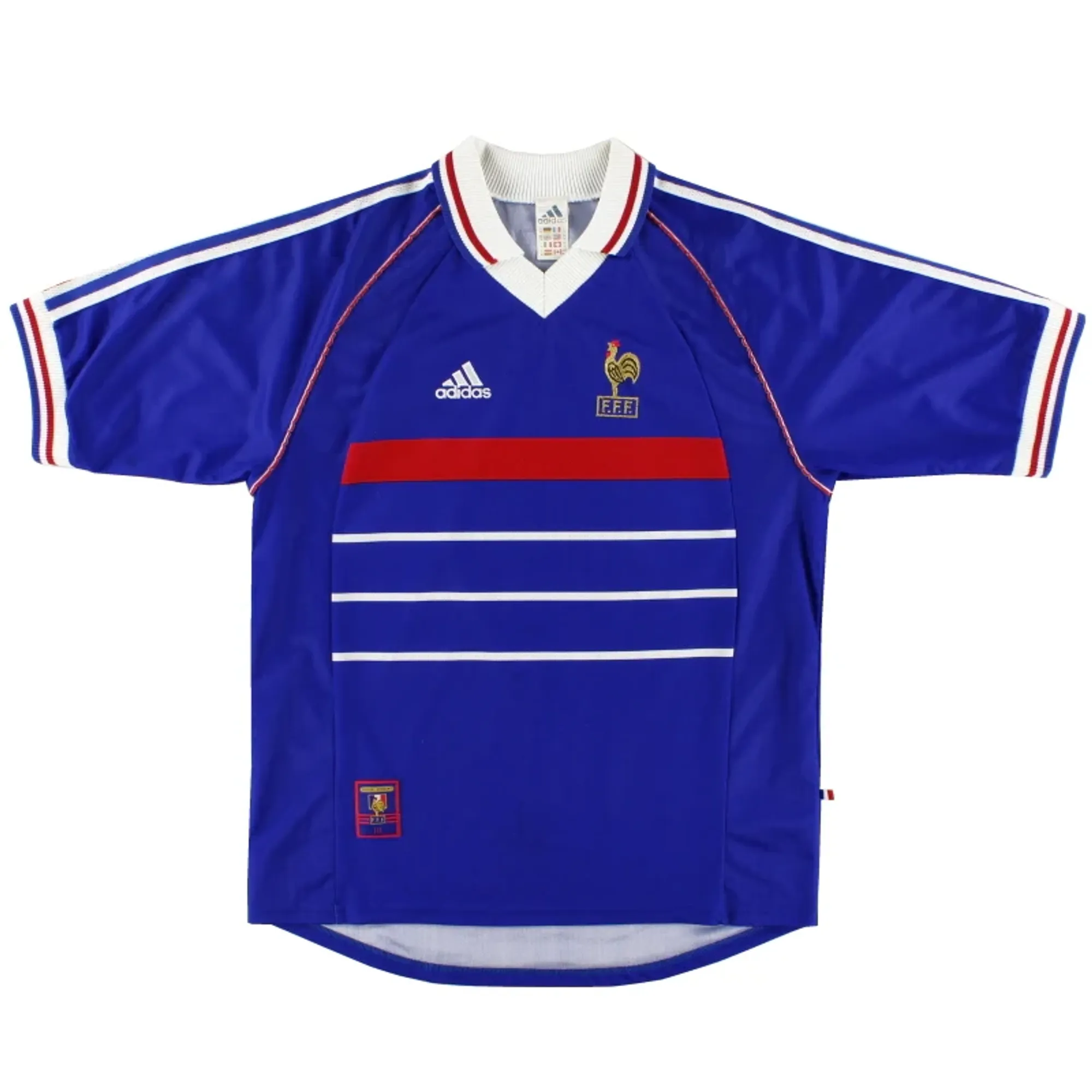 1998 France adidas Home Shirt M - France / Good 