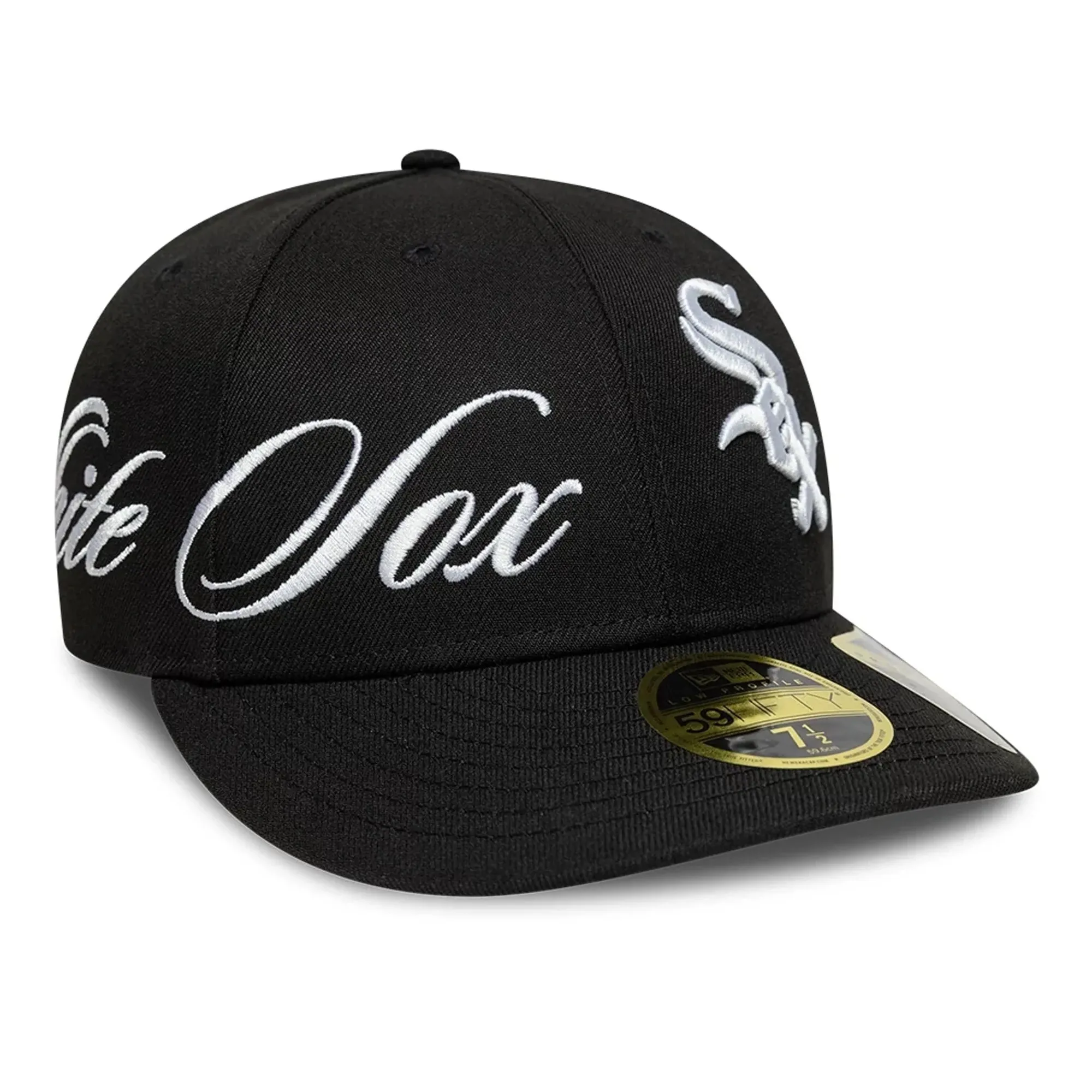 Chicago White Sox MLB Side Script Black Low Profile 59FIFTY Fitted Cap New Era Cap adult unisex