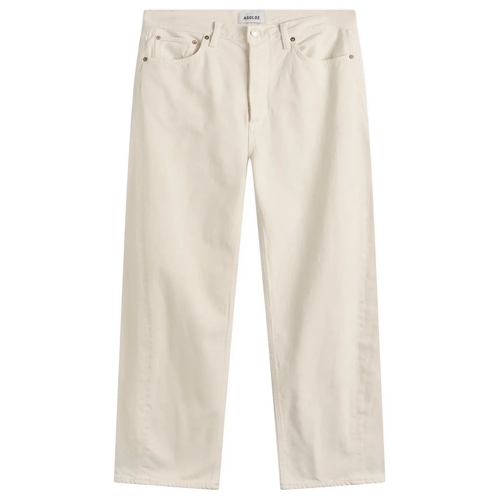 Agolde Women's Luna Pierced Jean Chalk White
