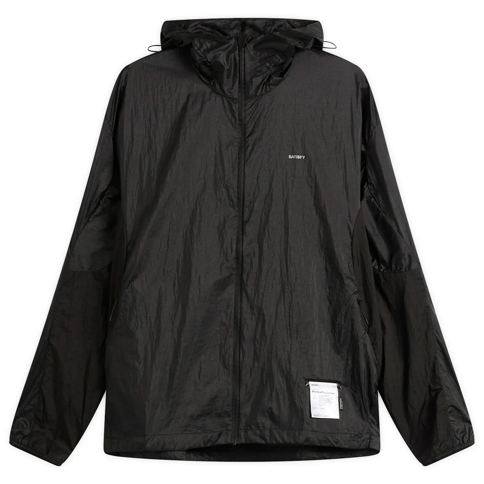 Satisfy Men's Pertex Diamond Fuse Windbreaker Black