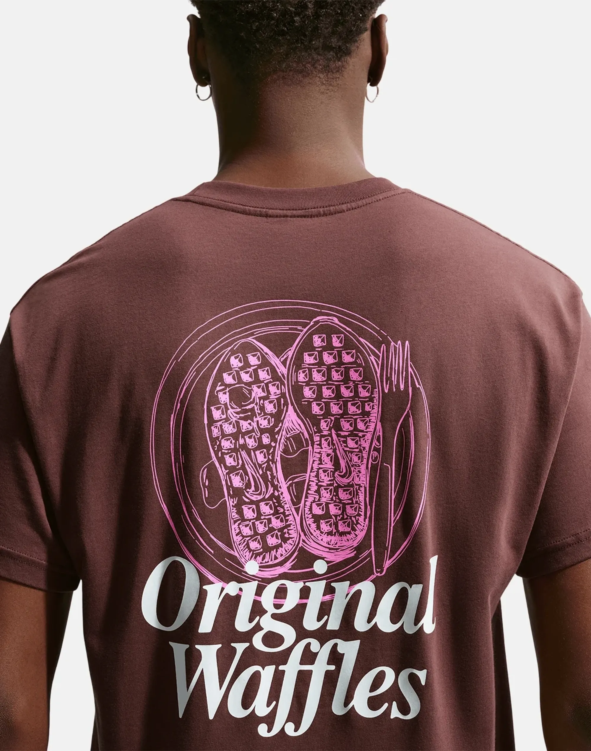 Nike Waffle T-Shirt - Brown - Mens