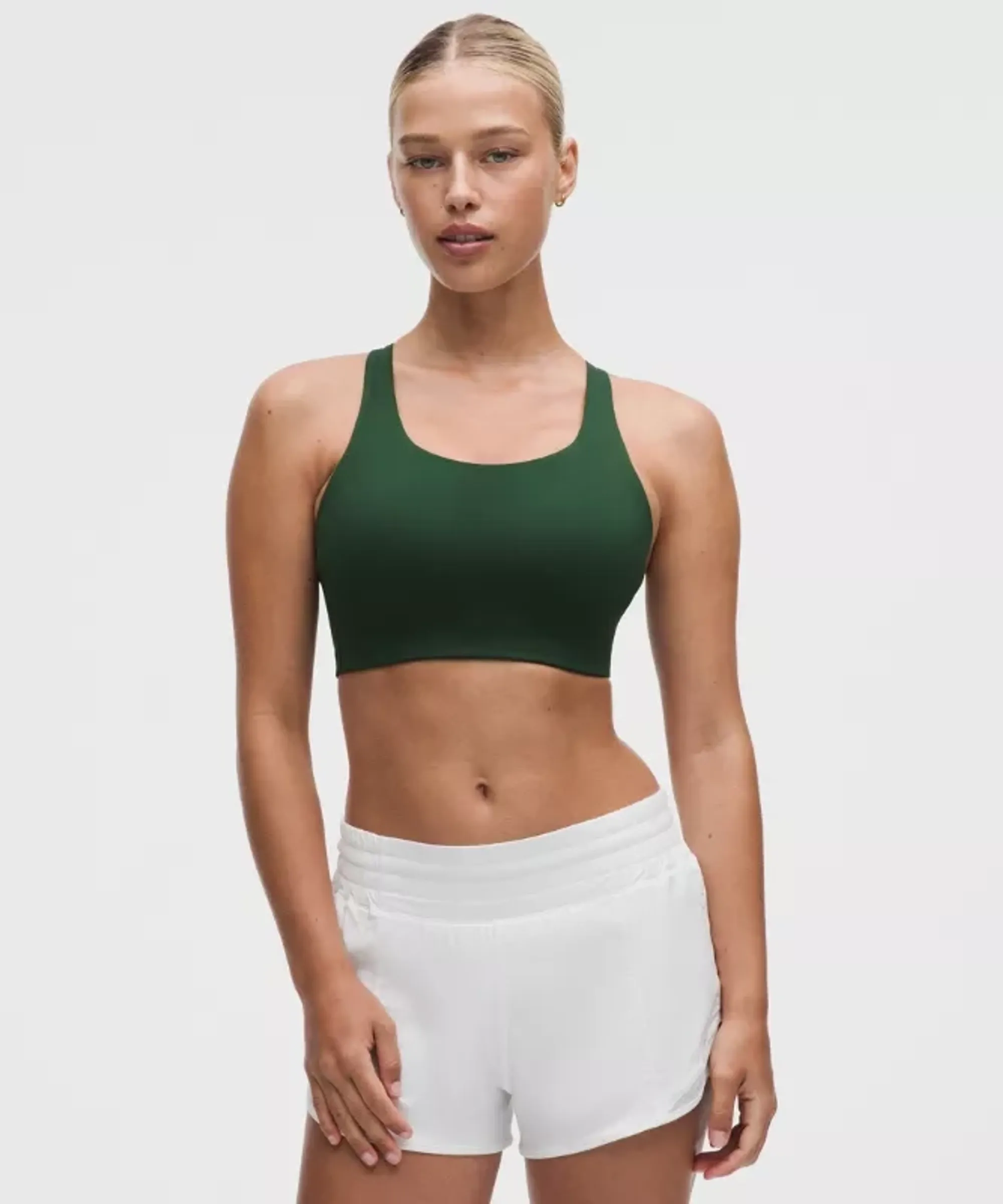 lululemon – Women's Energy Sports Bra High Support, B-G Cups – Color Green – Size 38D