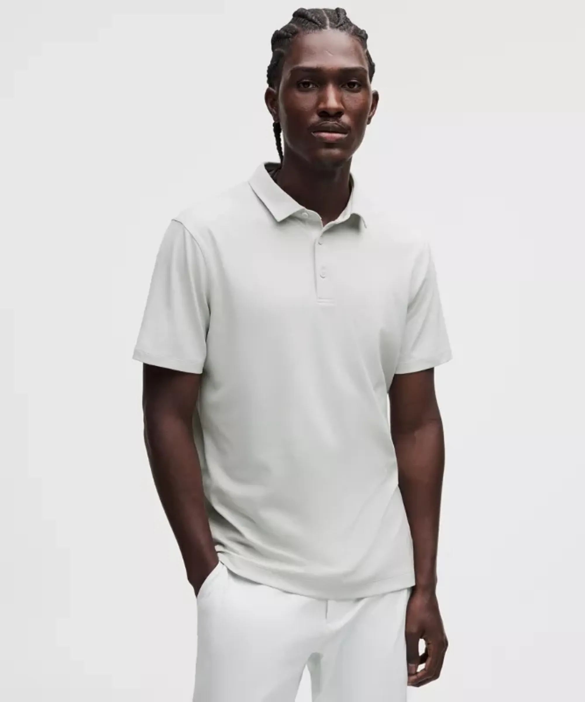lululemon – Men's ShowZero Slim-Fit Polo Shirt – Color White – Size Medium