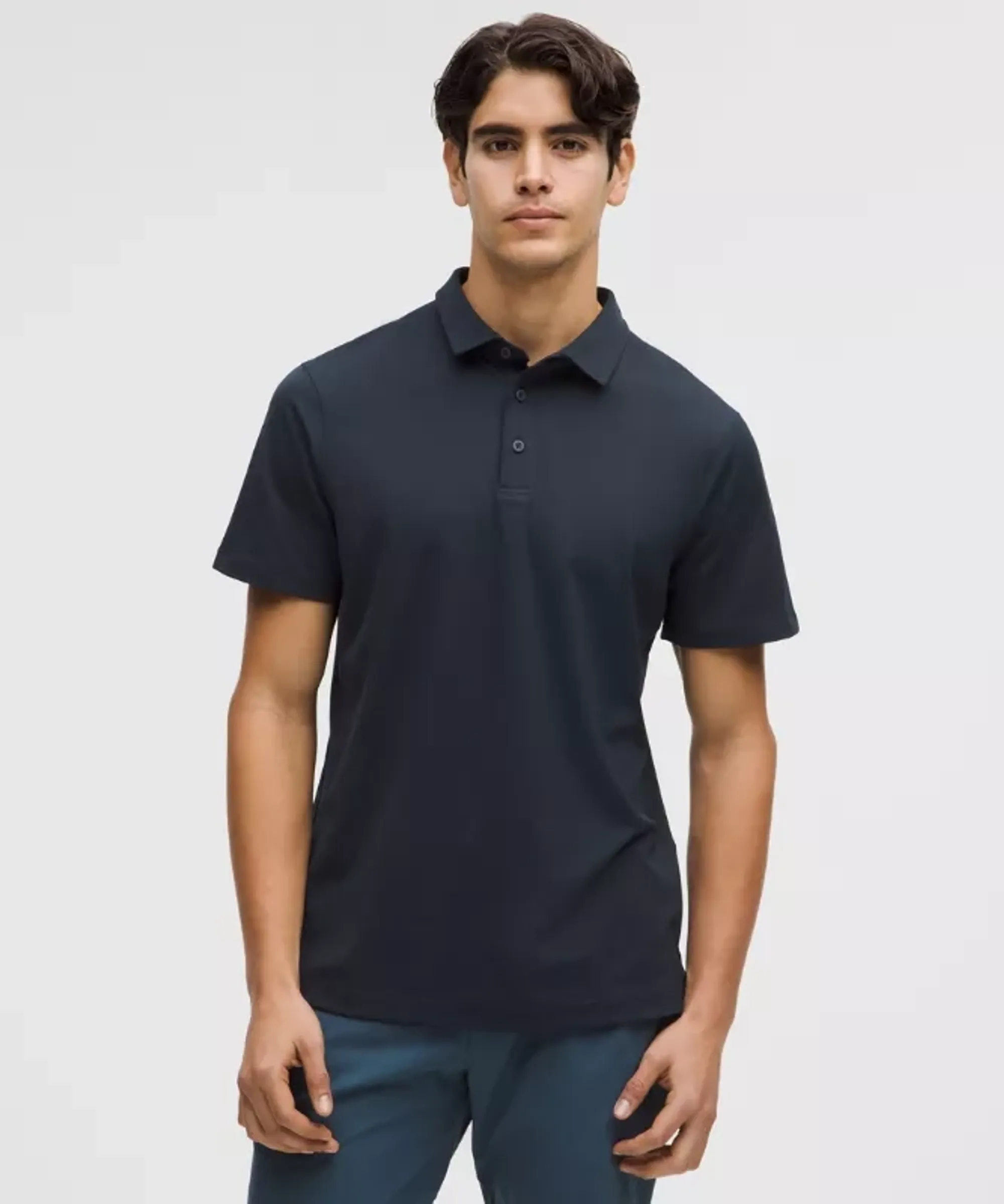 lululemon – Men's ShowZero Slim-Fit Polo Shirt – Color Blue – Size 2XL