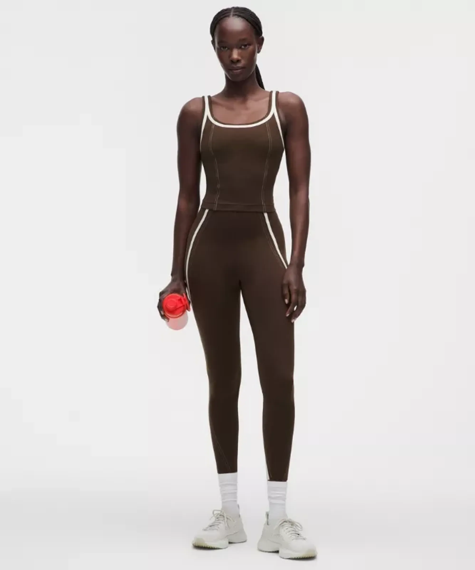 lululemon – Women's Glow Up Super-High-Rise Tight Leggings Pipe Detail – 25" – Color Brown – Size 12