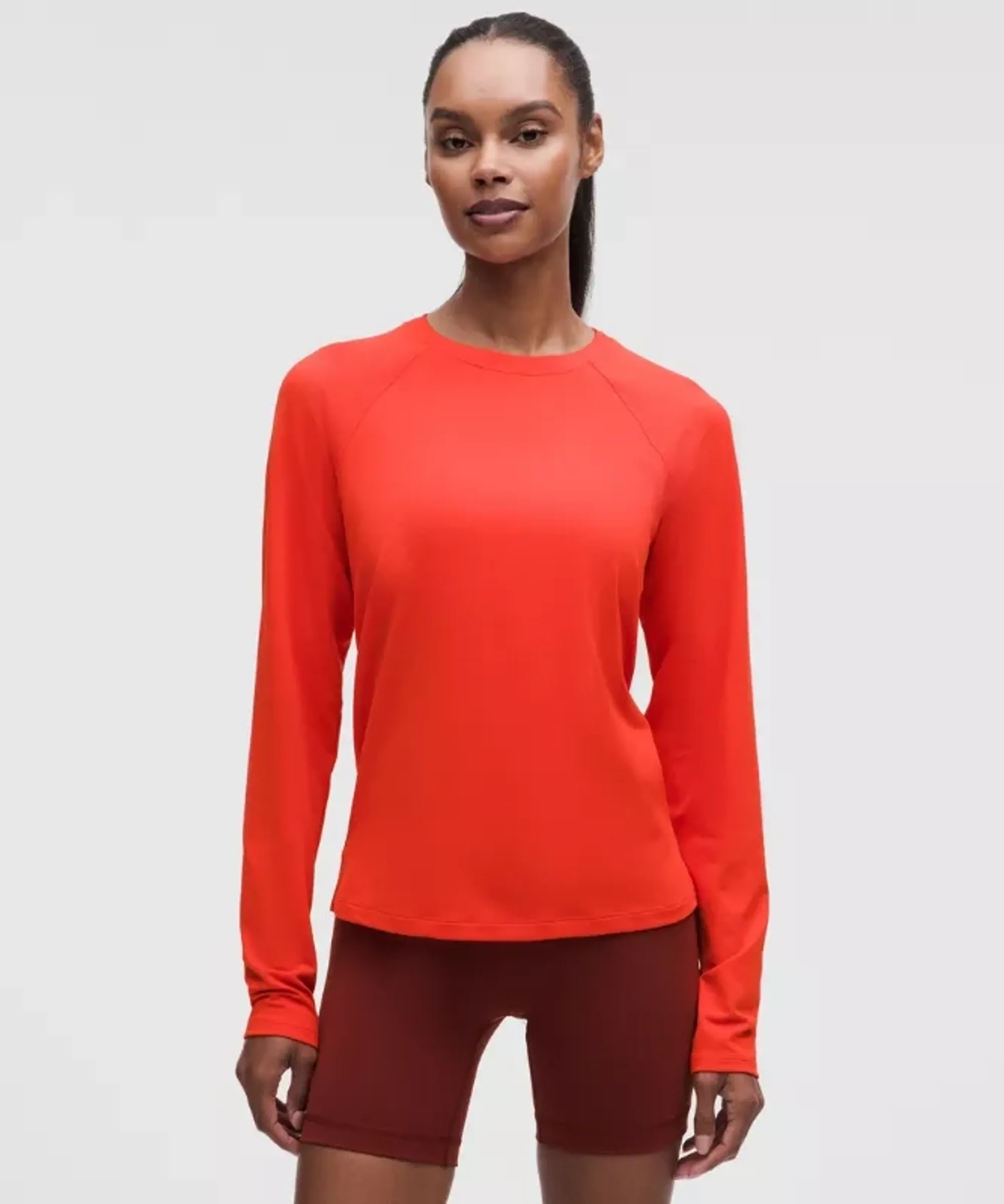 lululemon – Women's License to Train Classic-Fit Long-Sleeve Shirt – Color Red – Size 6