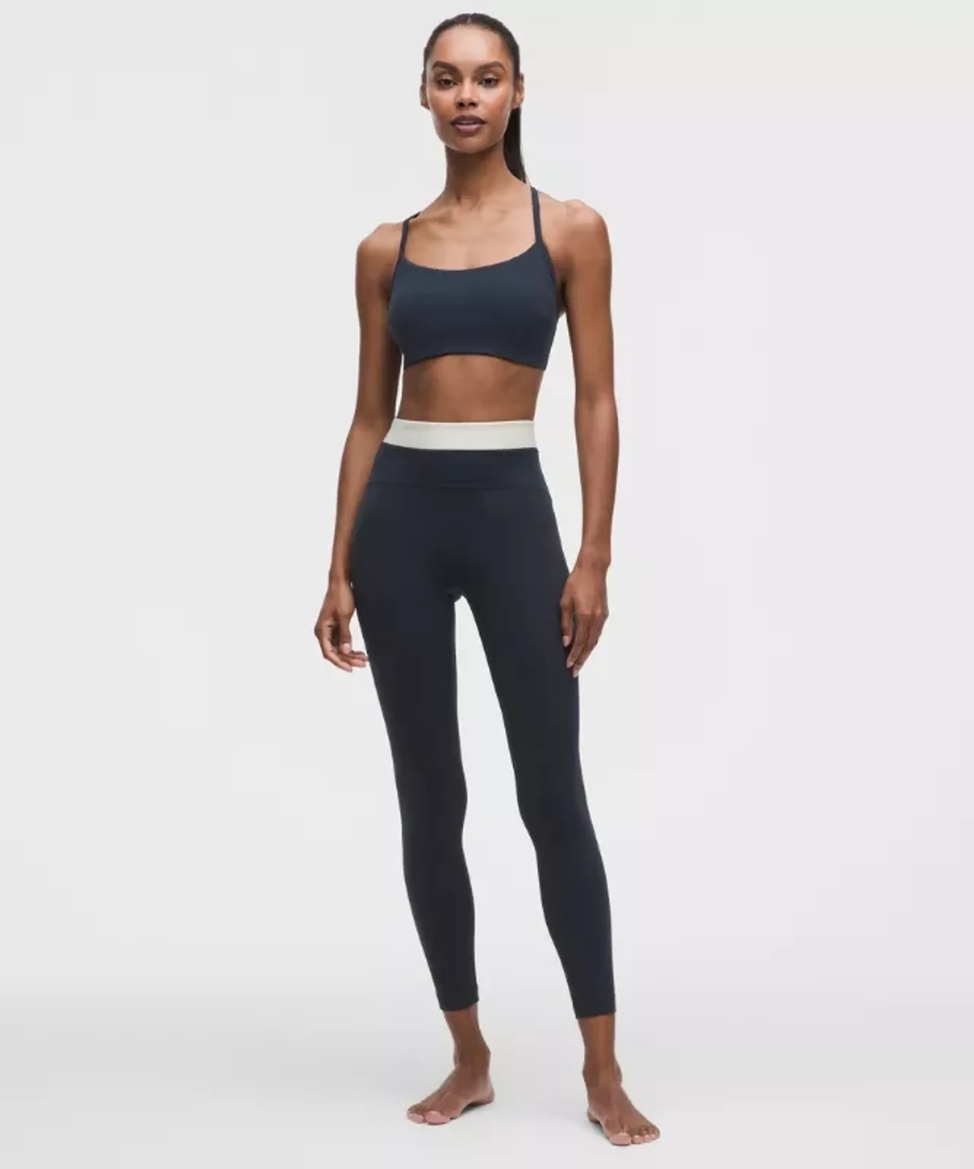 lululemon – Women's Align No Line High-Rise Pants Wordmark – 25" – Color White/Blue – Size 12