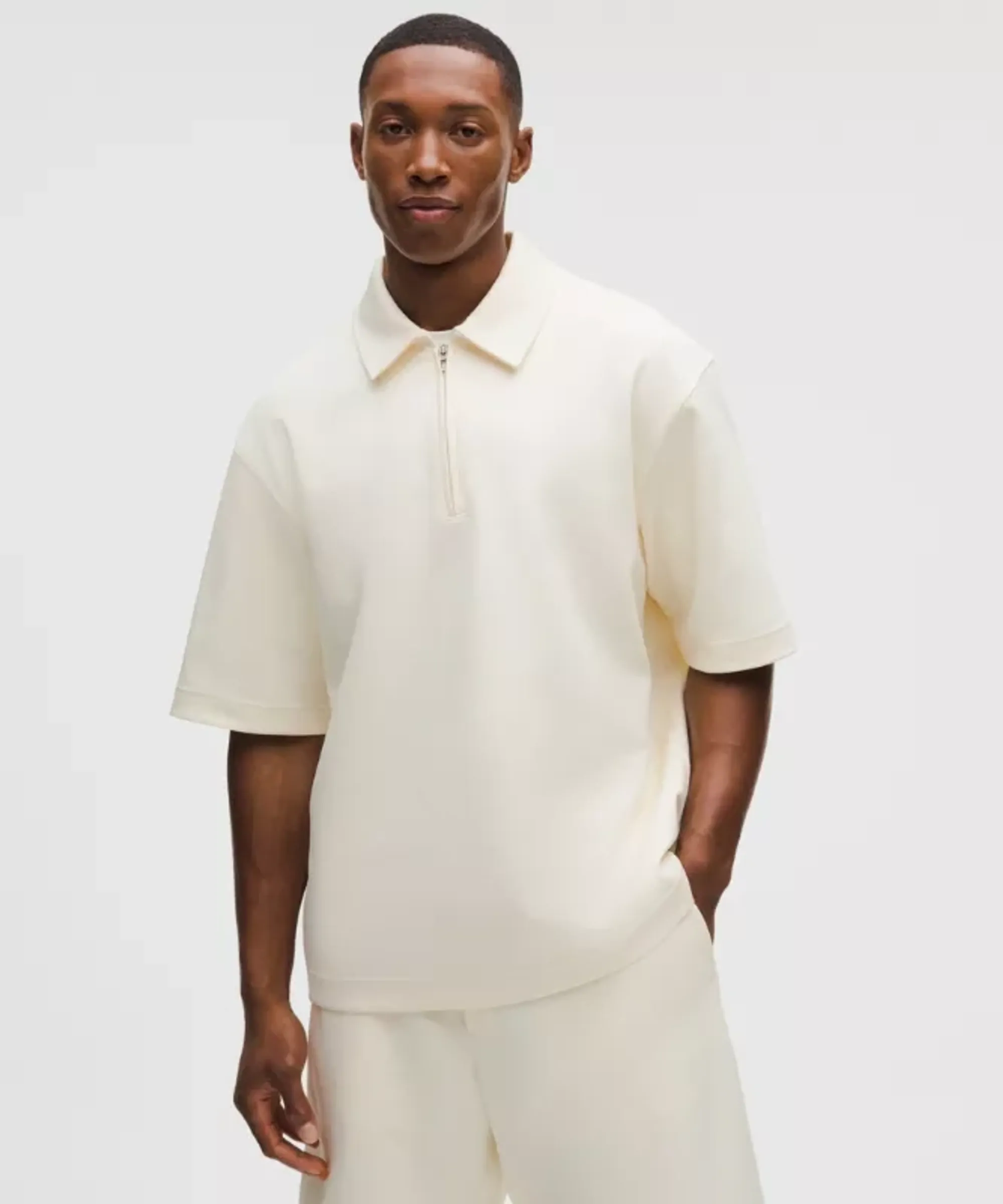 lululemon – Men's Grand Standard Short-Sleeve Polo – Color White – Size Large