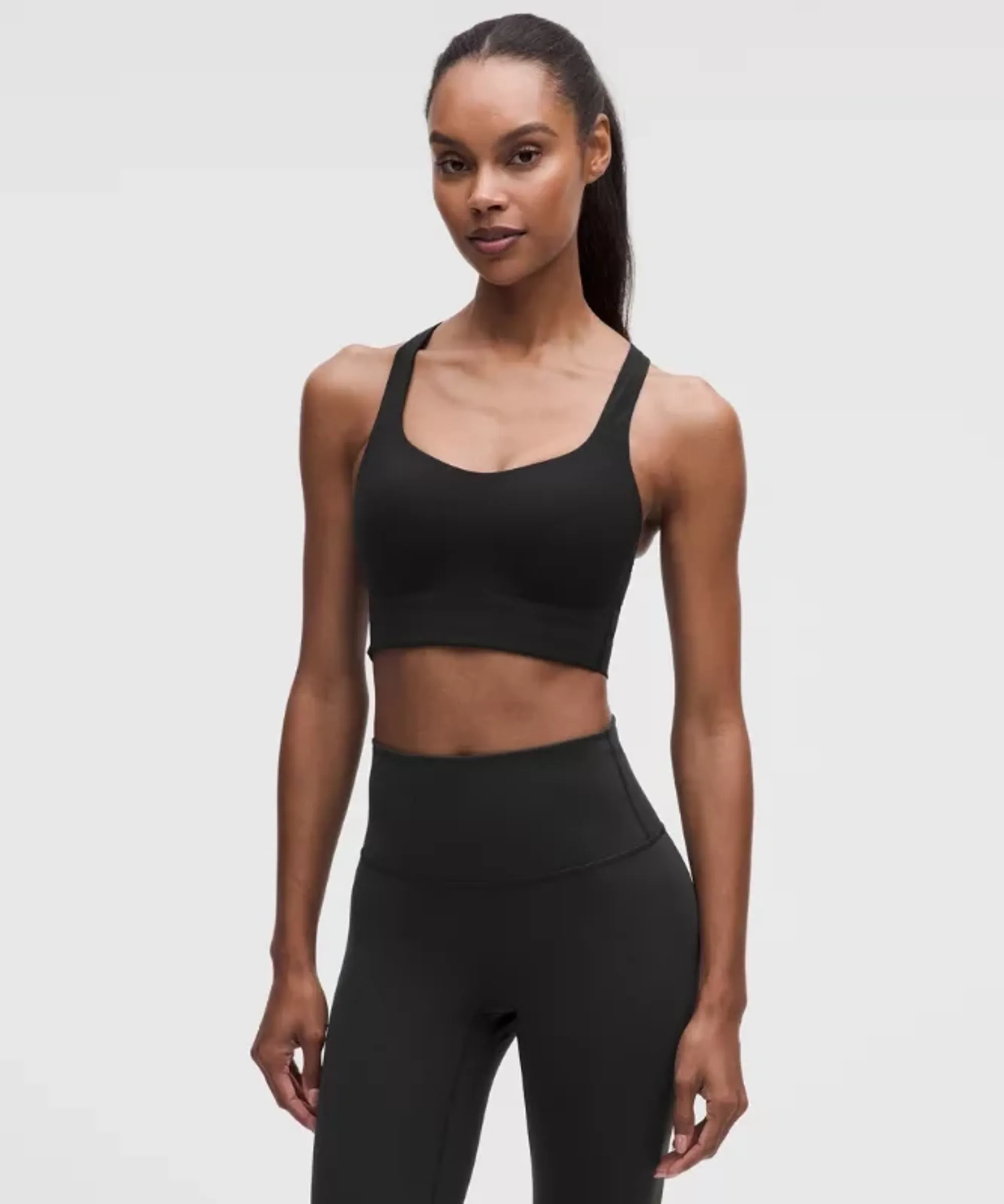 lululemon – Women's Like a Cloud Train Sports Bra Medium Support, B/C Cup – Color Black – Size 8