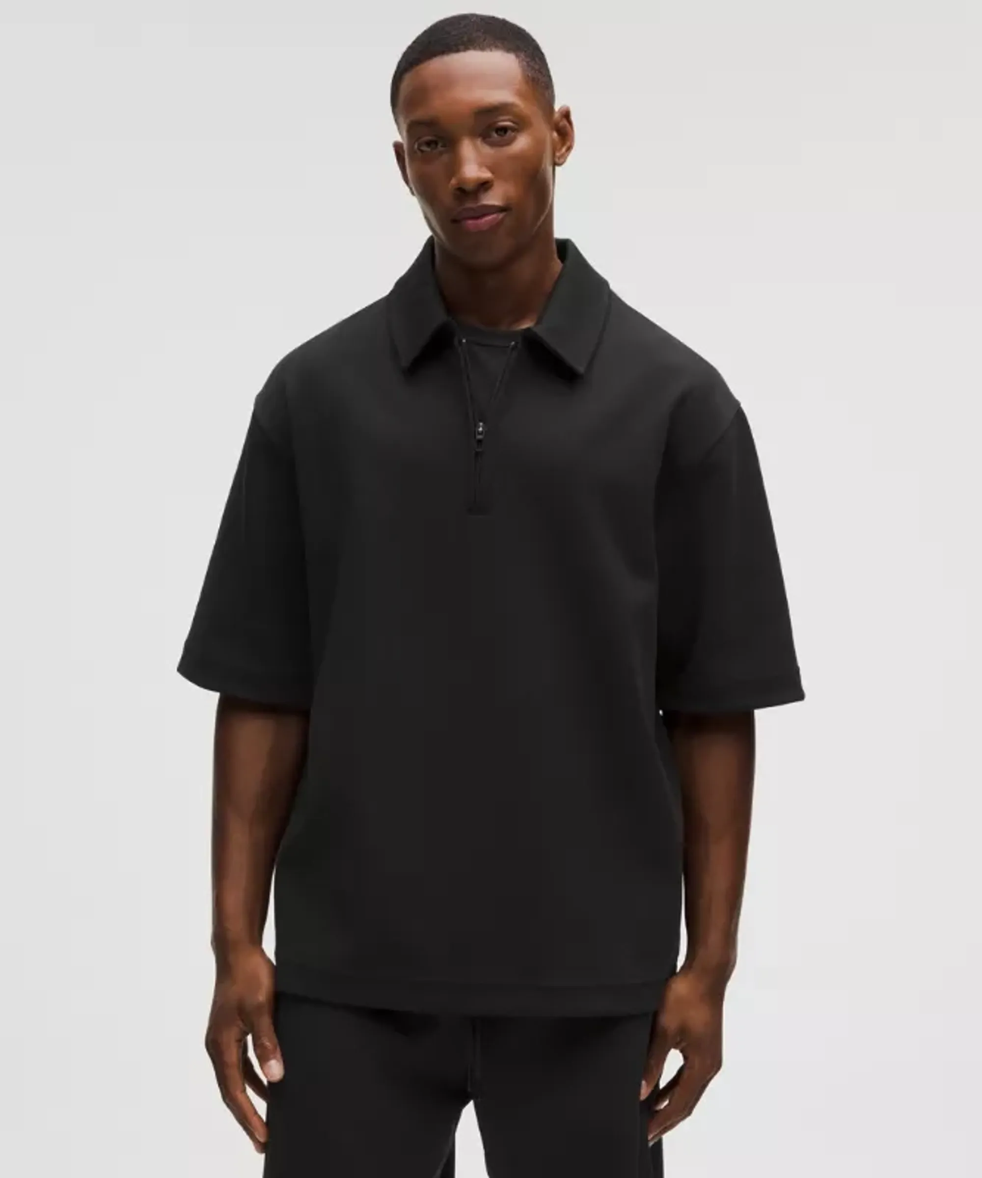 lululemon – Men's Grand Standard Short-Sleeve Polo – Color Black – Size XL