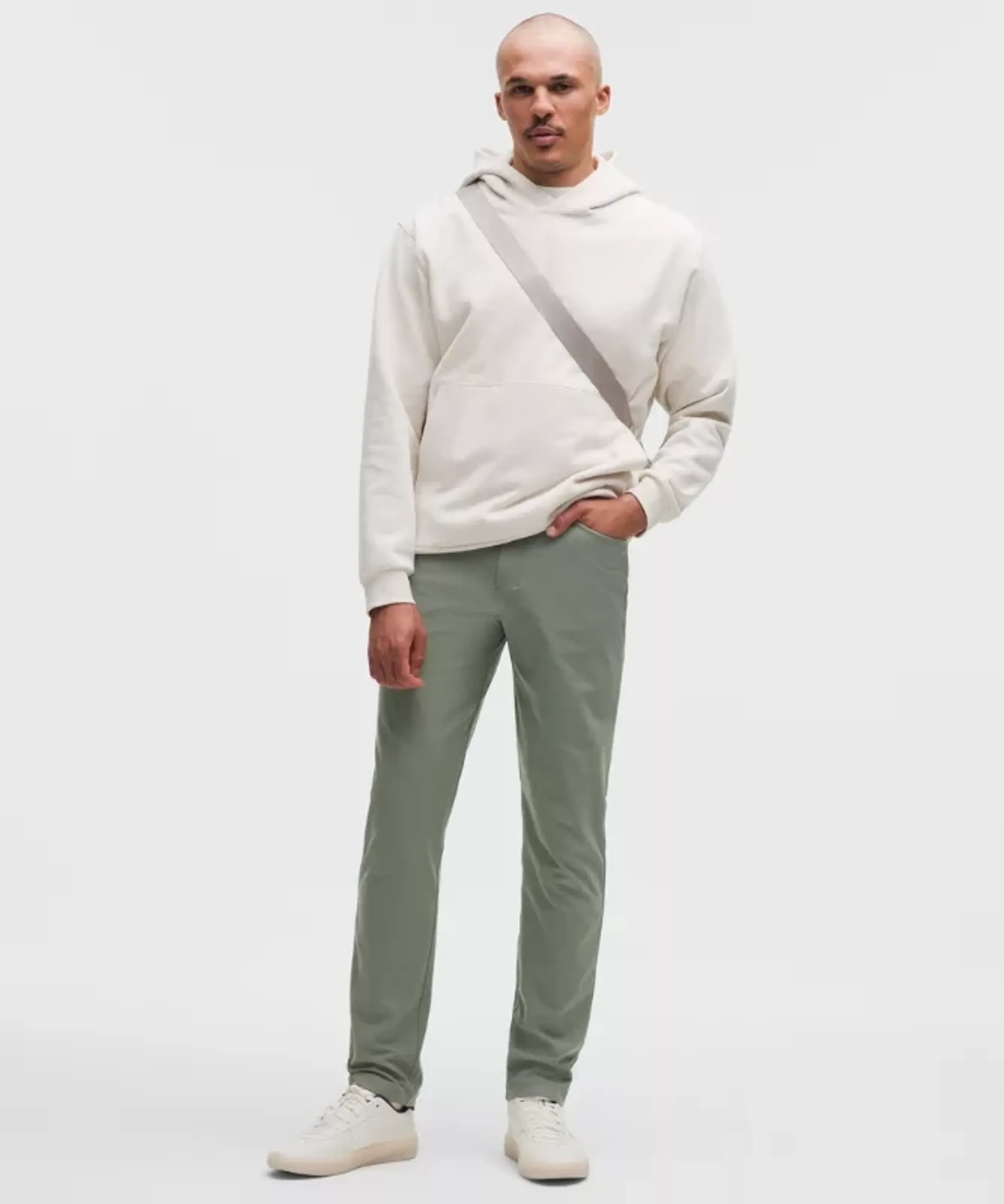 lululemon – Men's ABC Classic-Fit 5 Pocket Trousers 34L Warpstreme – Color Green/Pastel – Size 35