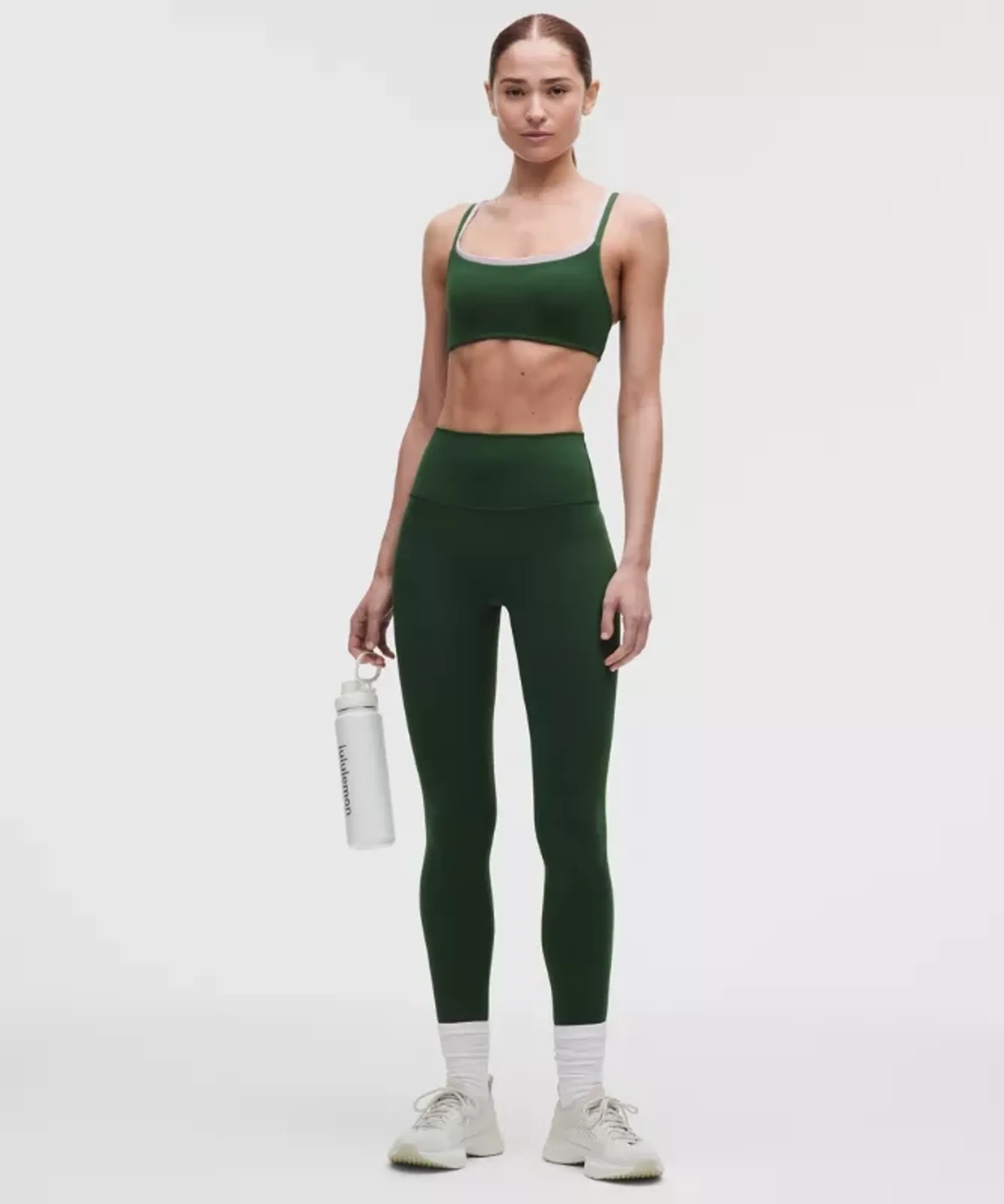 lululemon – Women's Wunder Train No Line High-Rise Tight Leggings – 28" – Color Green – Size 12