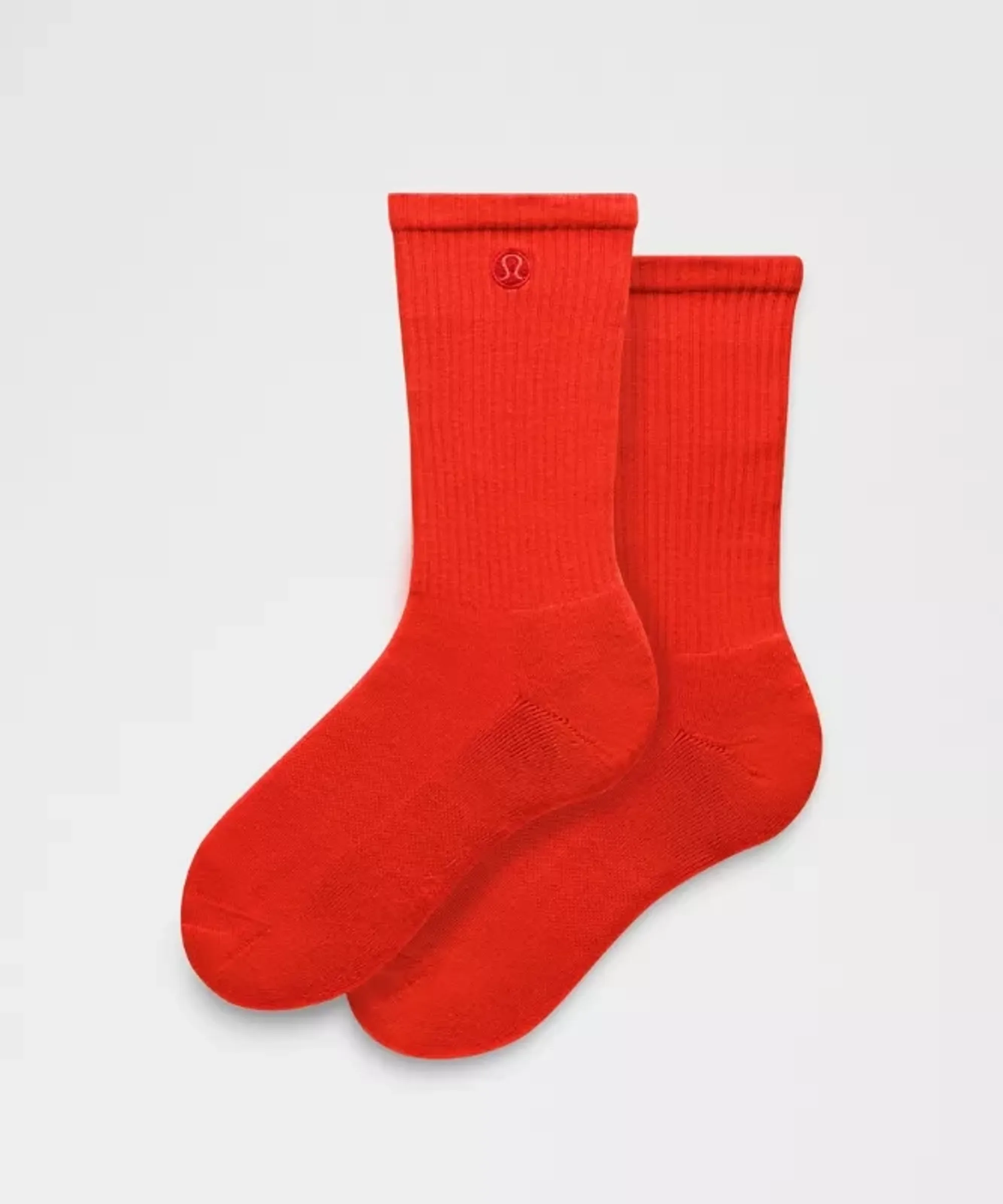 lululemon – Daily Essential Crew Socks – Color Red – Size XL