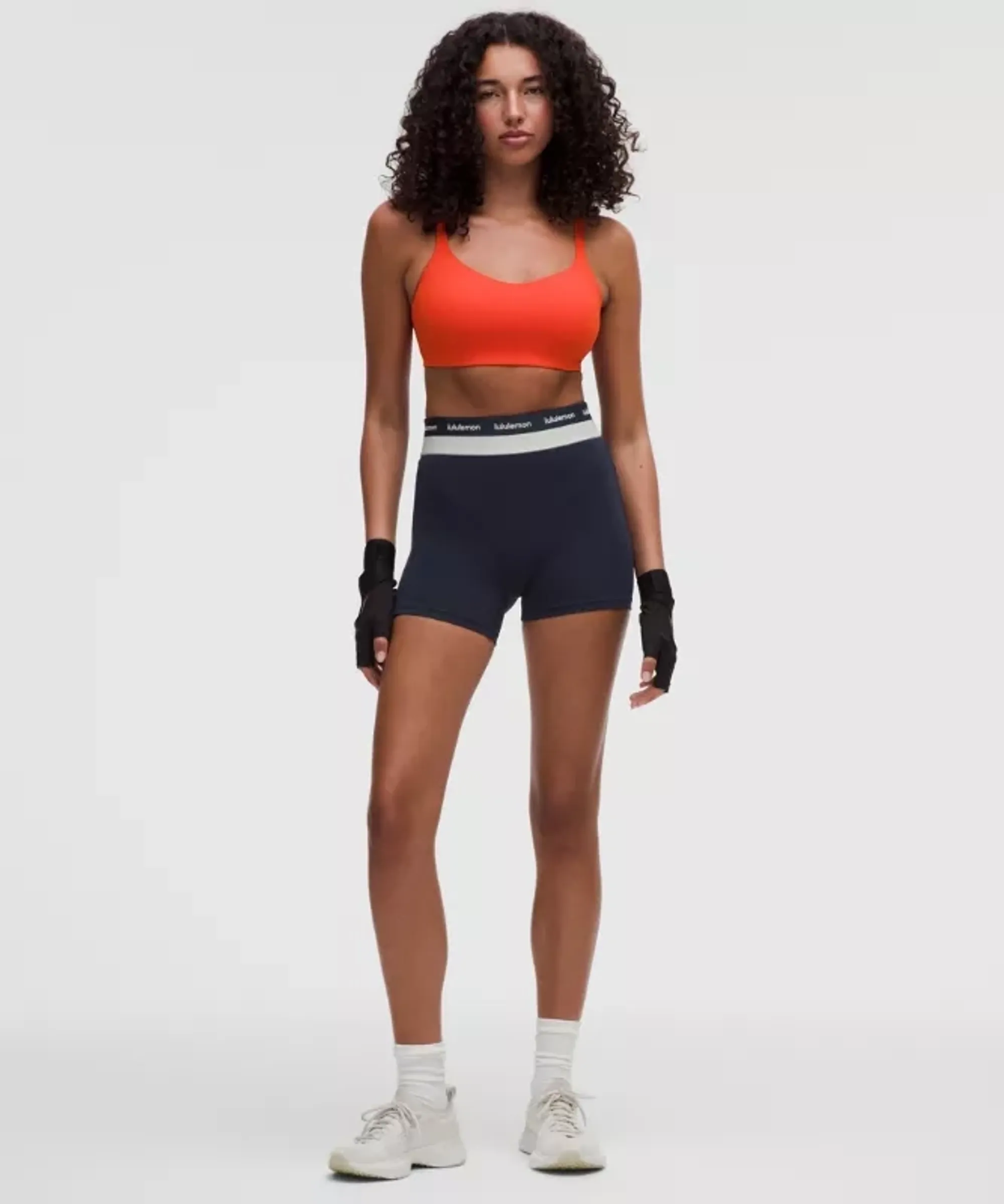 lululemon – Women's Everlux Contour-Seam High-Rise Training Shorts – 4" – Color Blue – Size 6