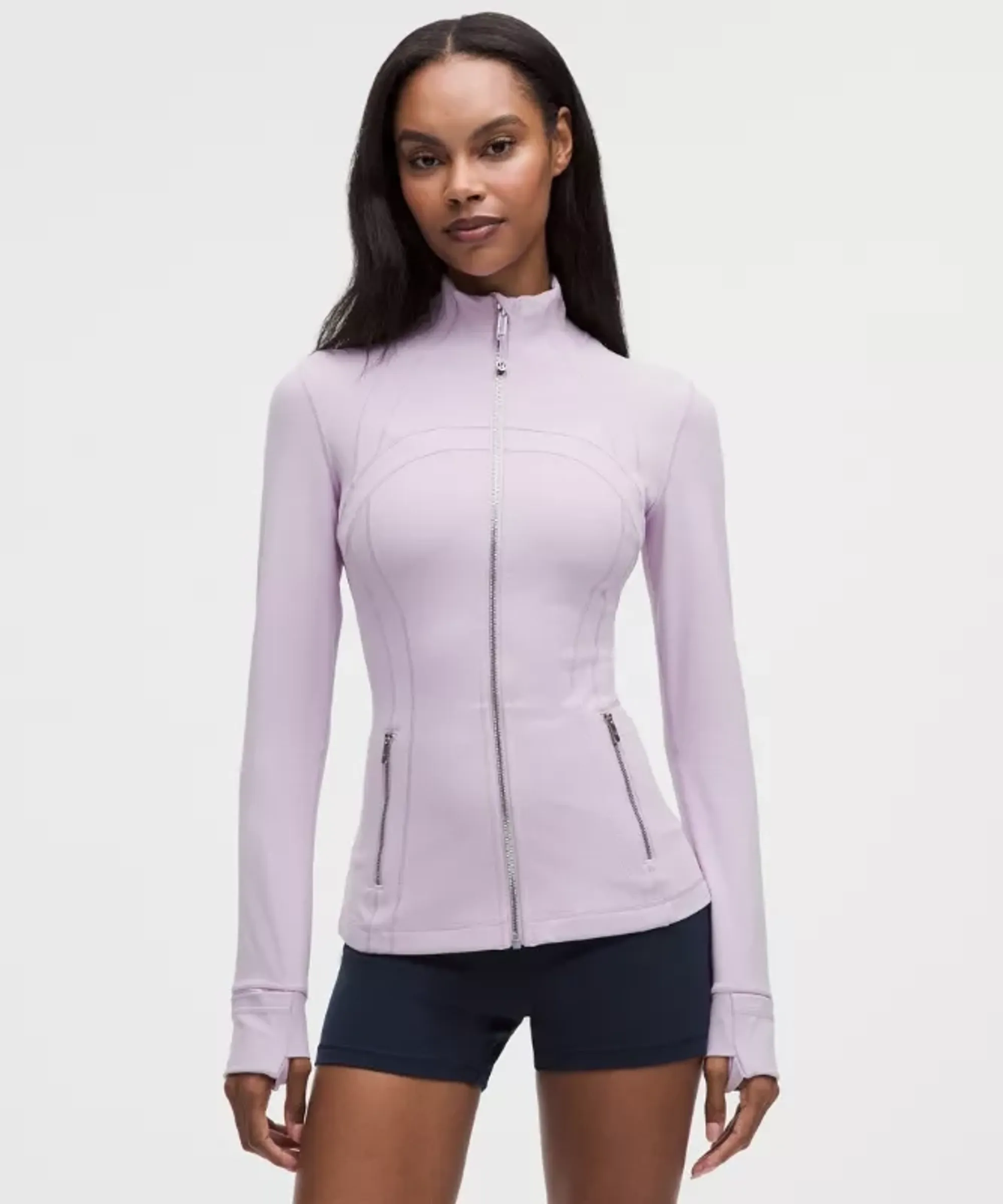 lululemon – Women's Define Jacket Nulu – Color Silver/Purple/Pastel – Size 12