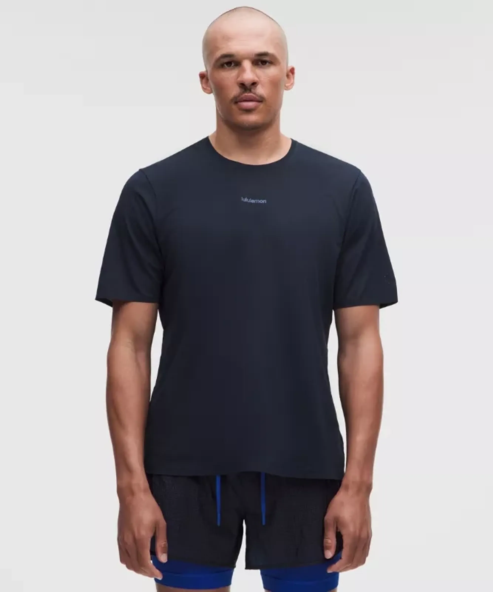 lululemon – Men's Fast and Free Short-Sleeve Shirt Race Length – Color Blue – Size Small