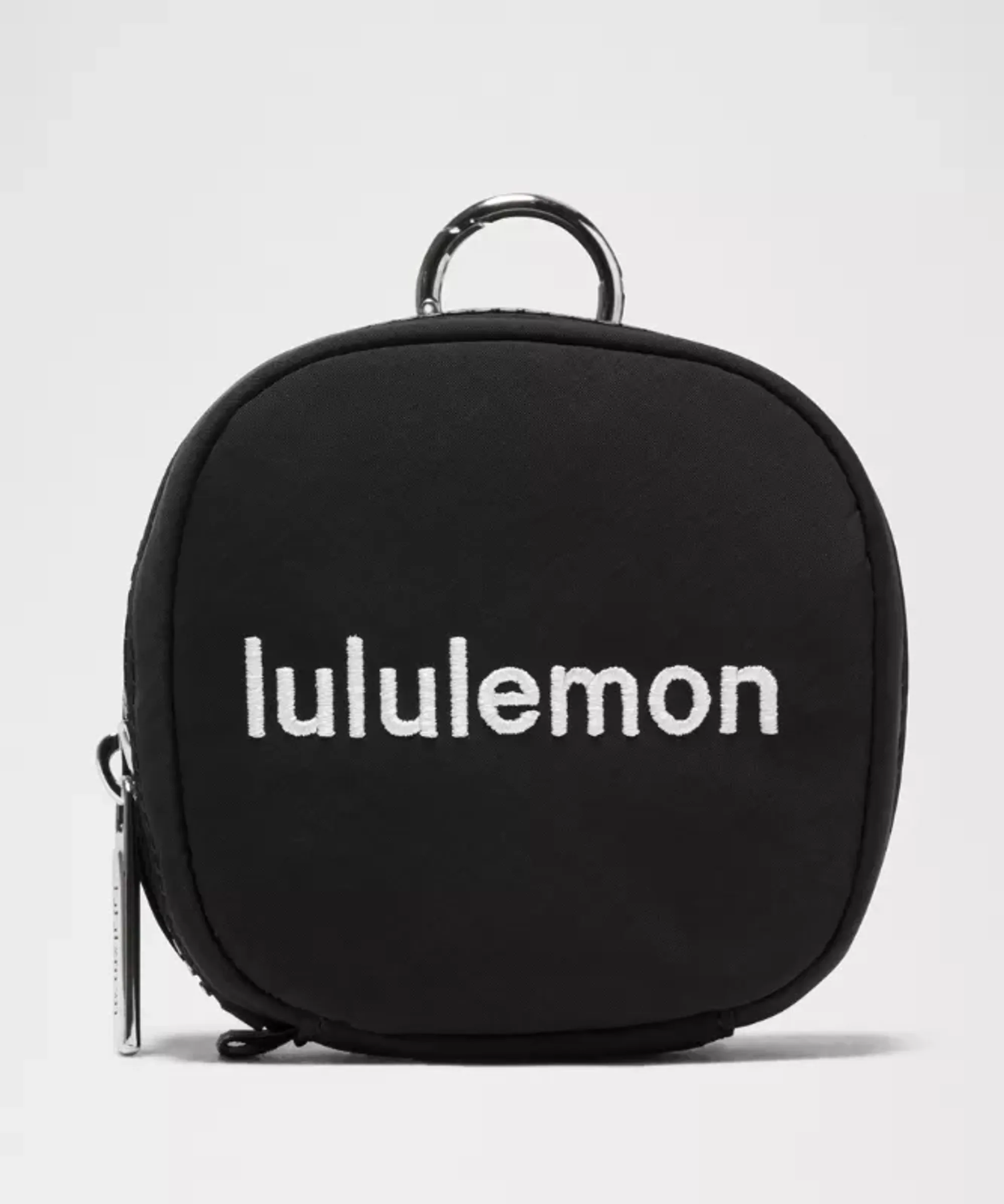 lululemon – Clippable Commuter Organizer Pouch Bag – Color Black/White/Silver