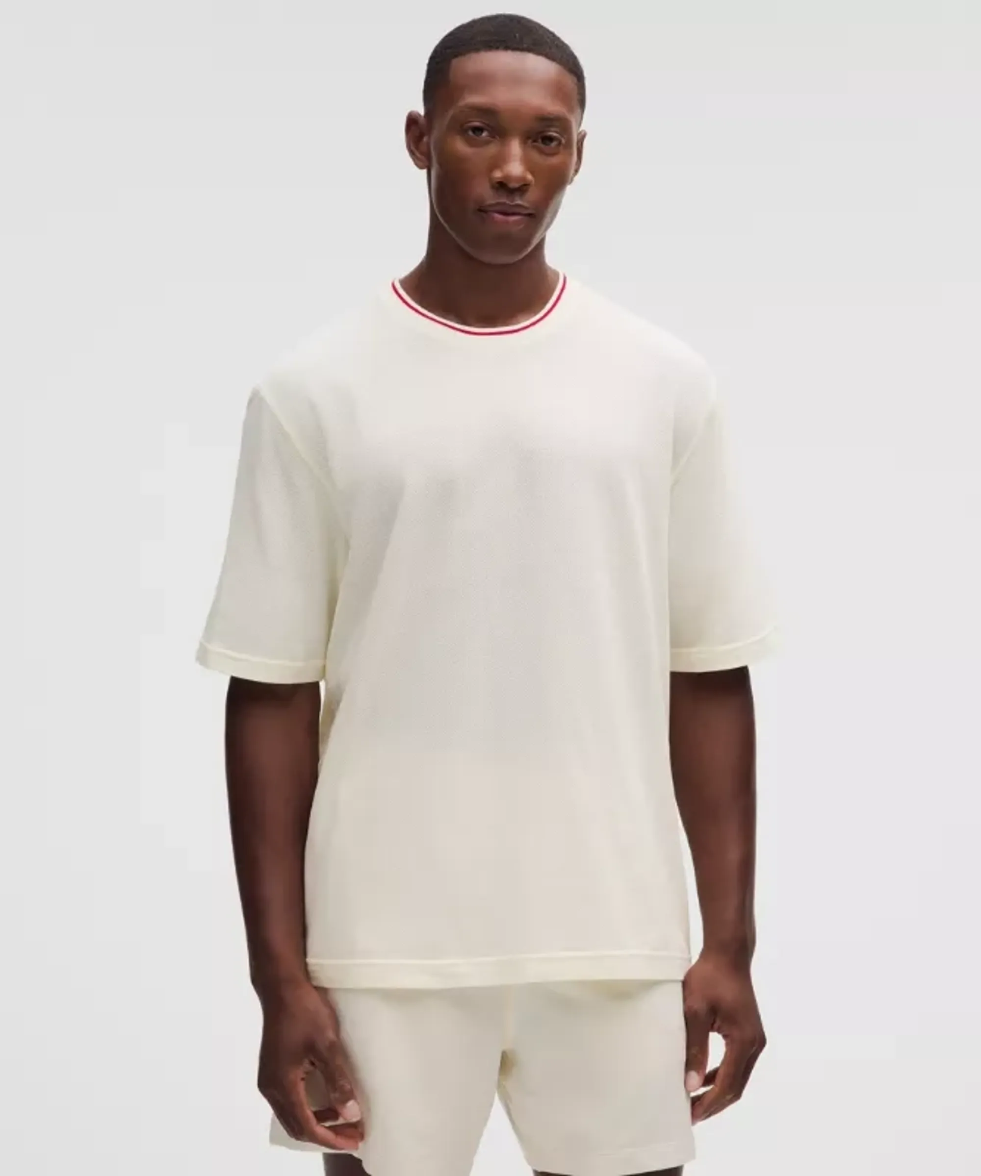 lululemon – Men's -Knit Jersey Short-Sleeve Shirt – Color White – Size Small